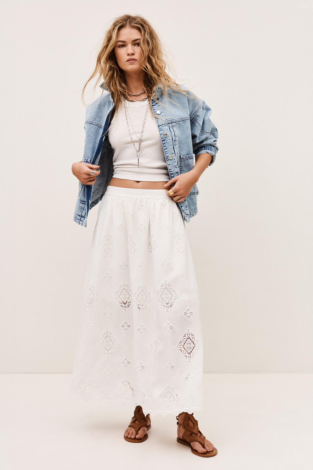 Maxi Skirt Mona Off-White
