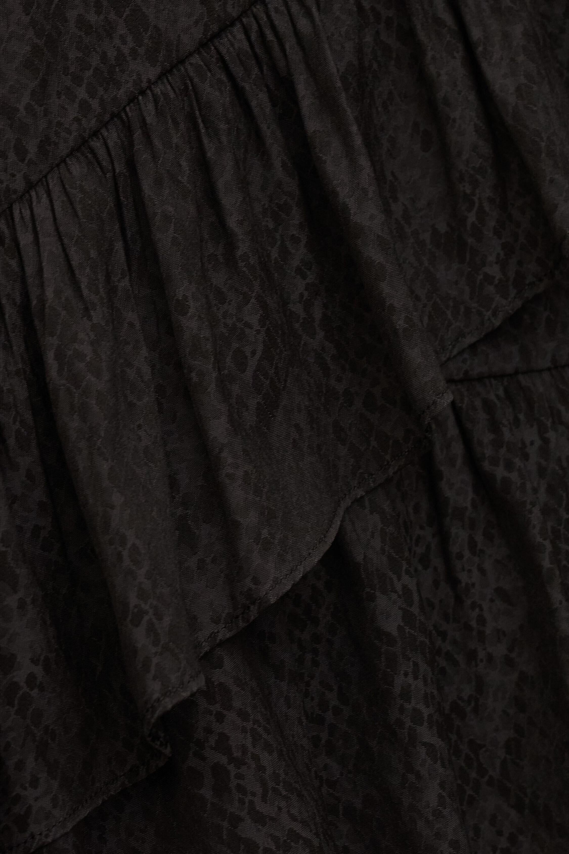 Patterned Mini Skirt Rino Black