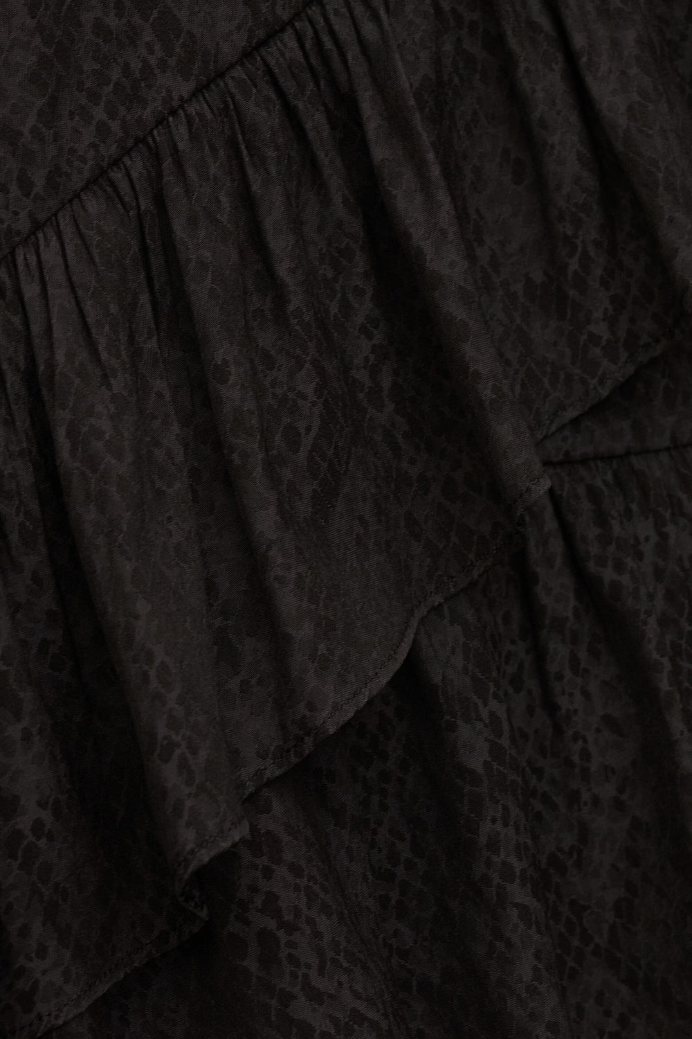Patterned Mini Skirt Rino Black