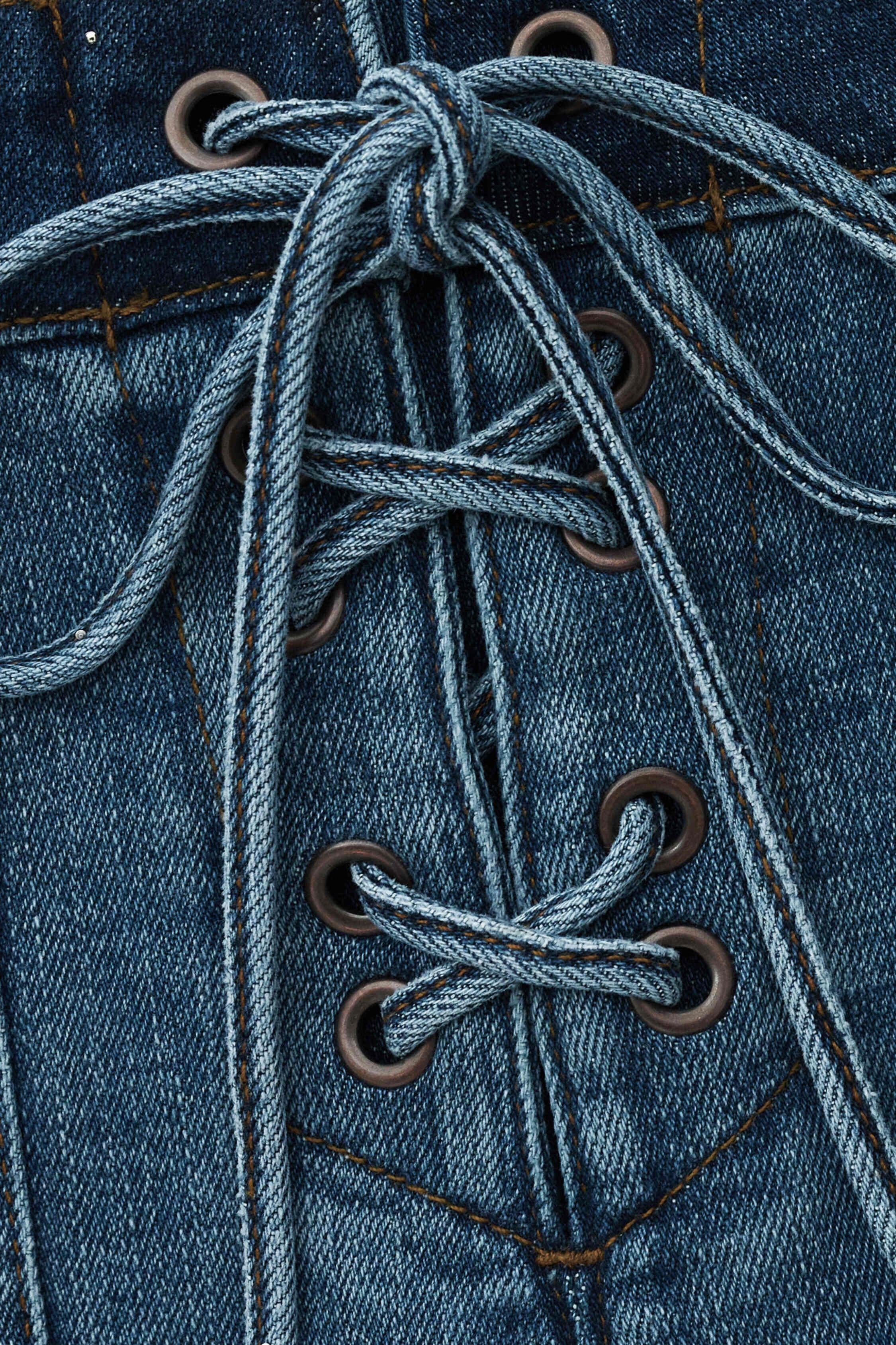 High-Waisted Denim Shorts Rio Blue