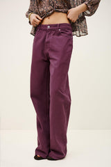 Wide-Leg Jeans Boney Purple