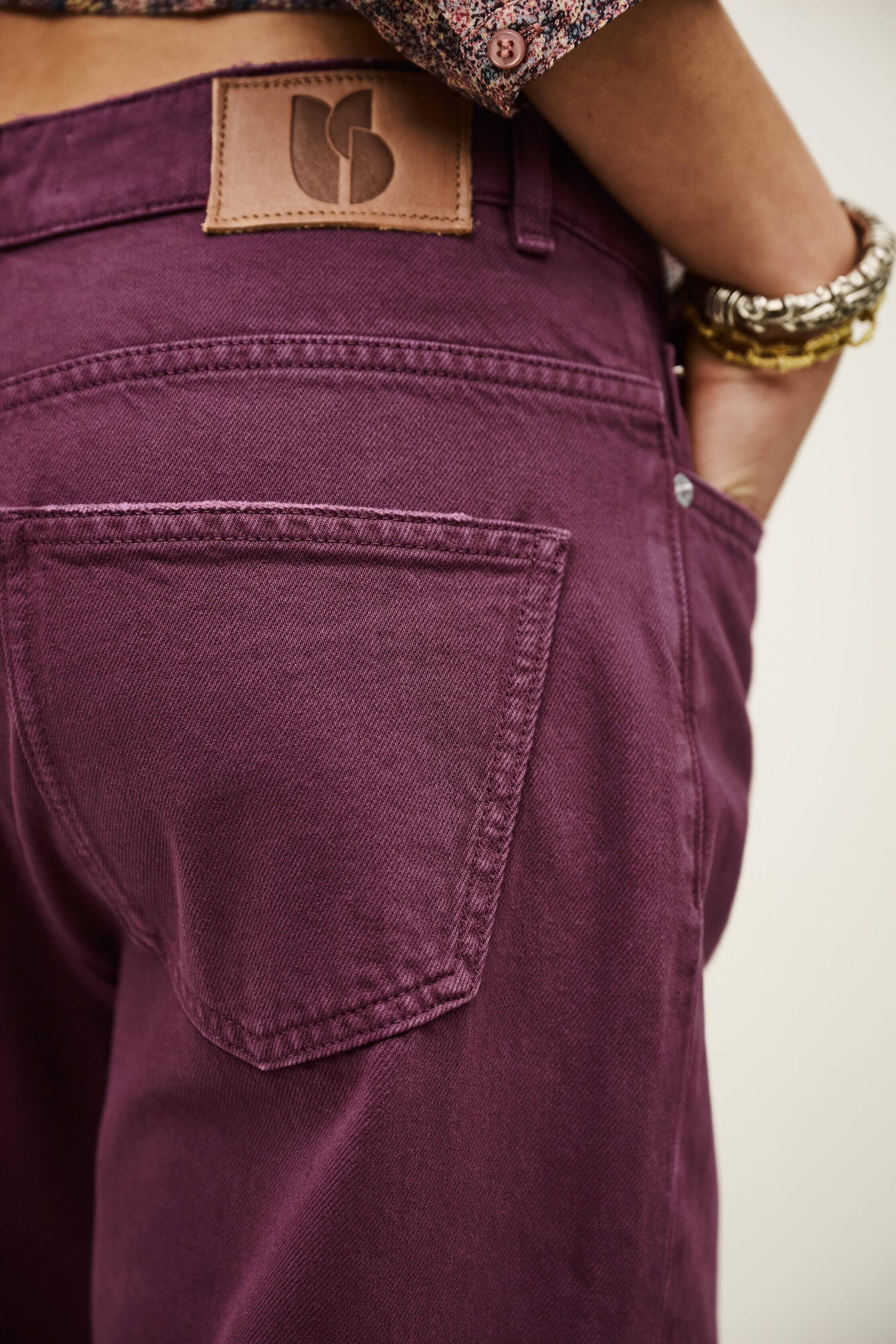 Wide-Leg Jeans Boney Purple
