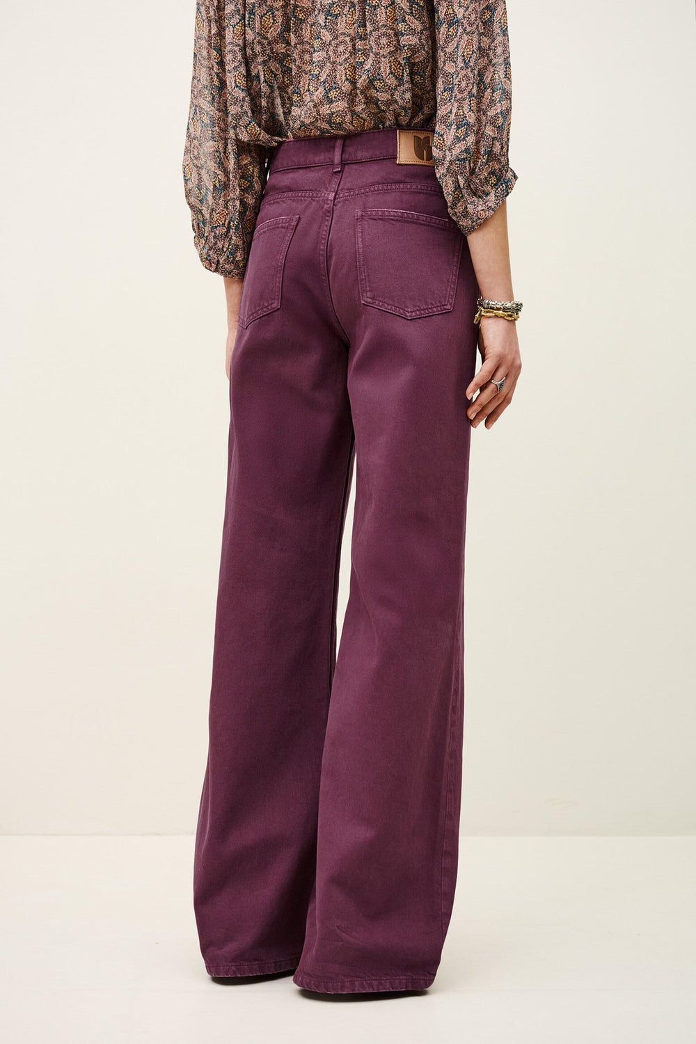 Wide-Leg Jeans Boney Purple