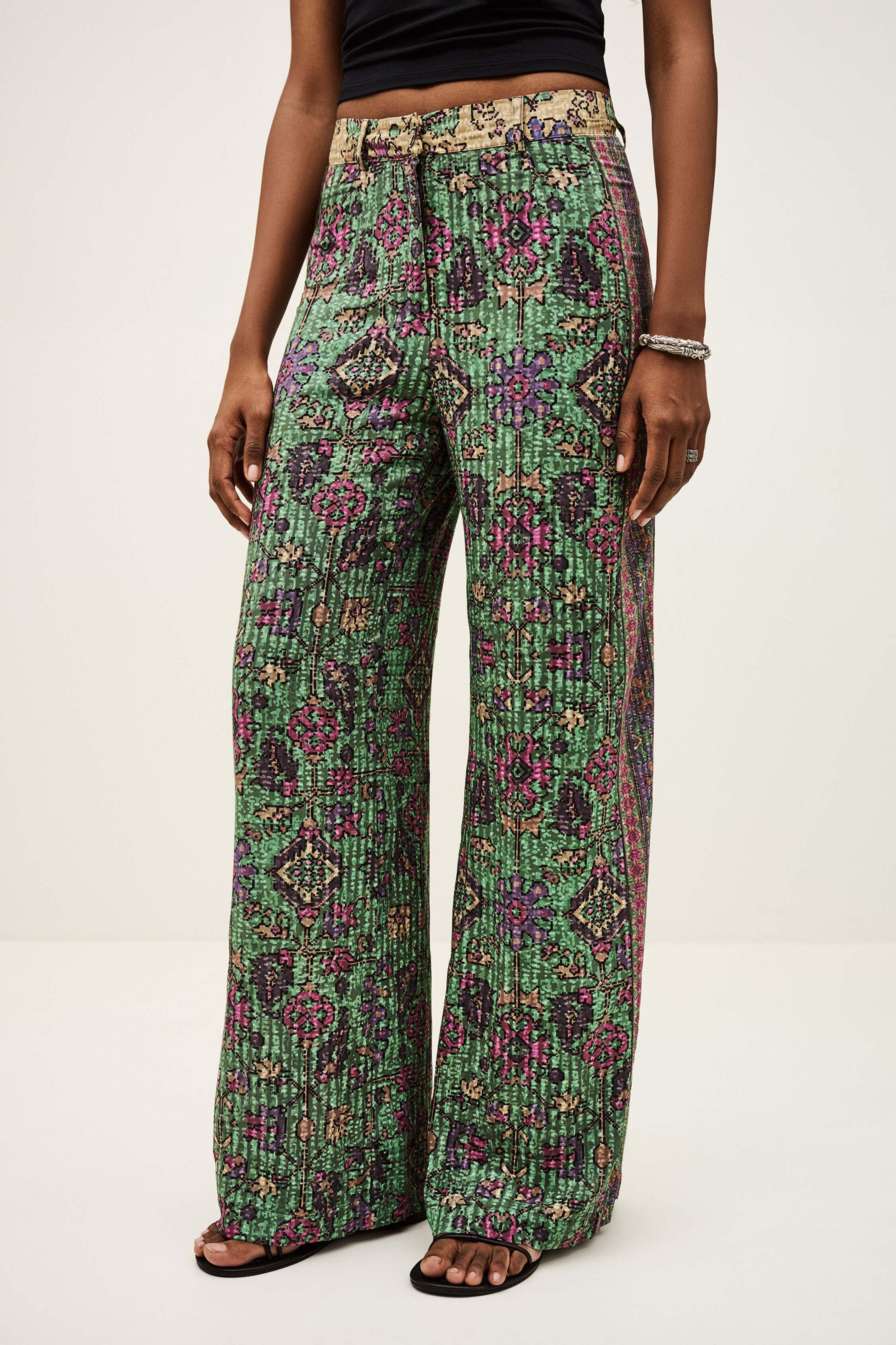 Wide-Leg Pants Pali Green
