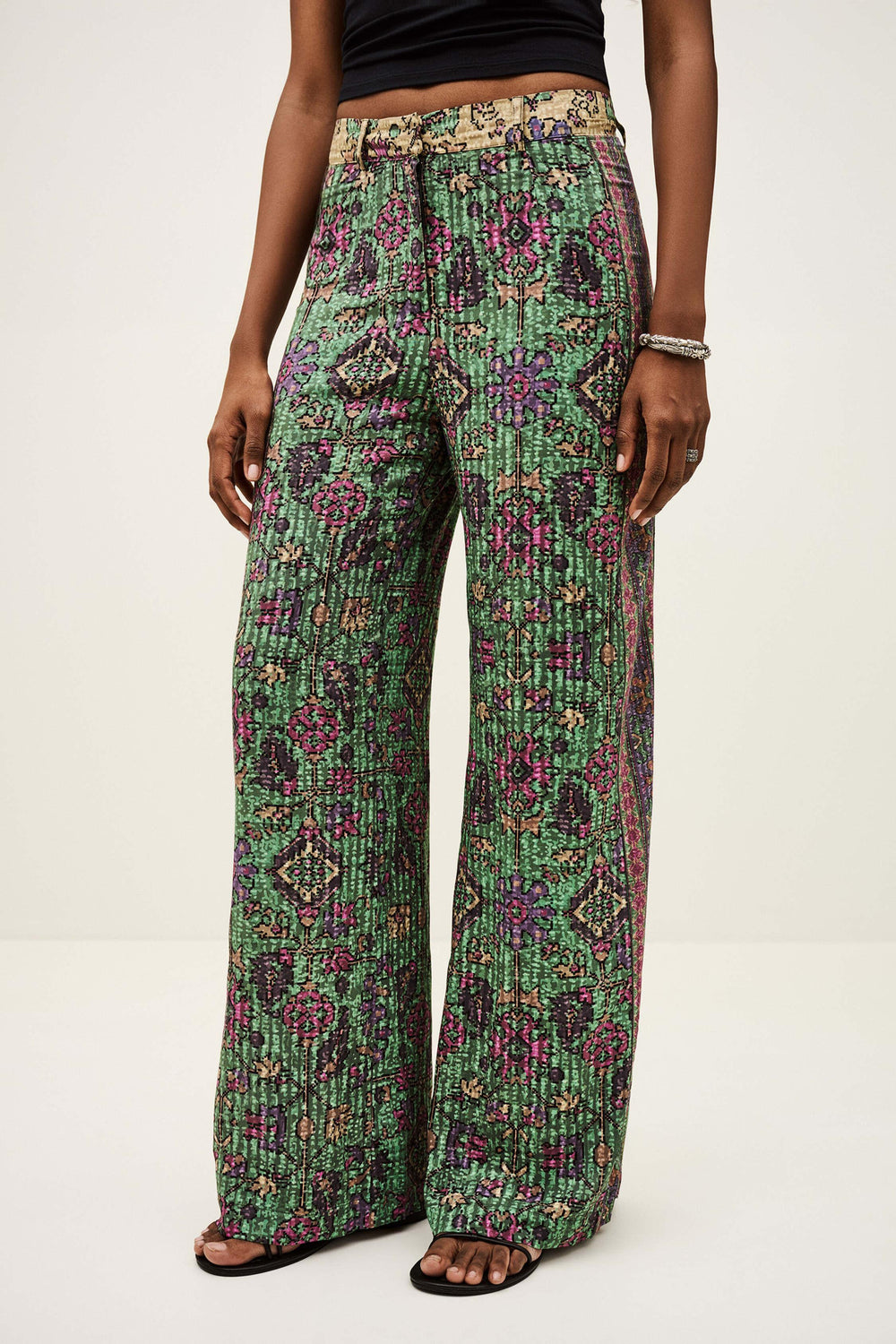 Wide-Leg Pants Pali Green