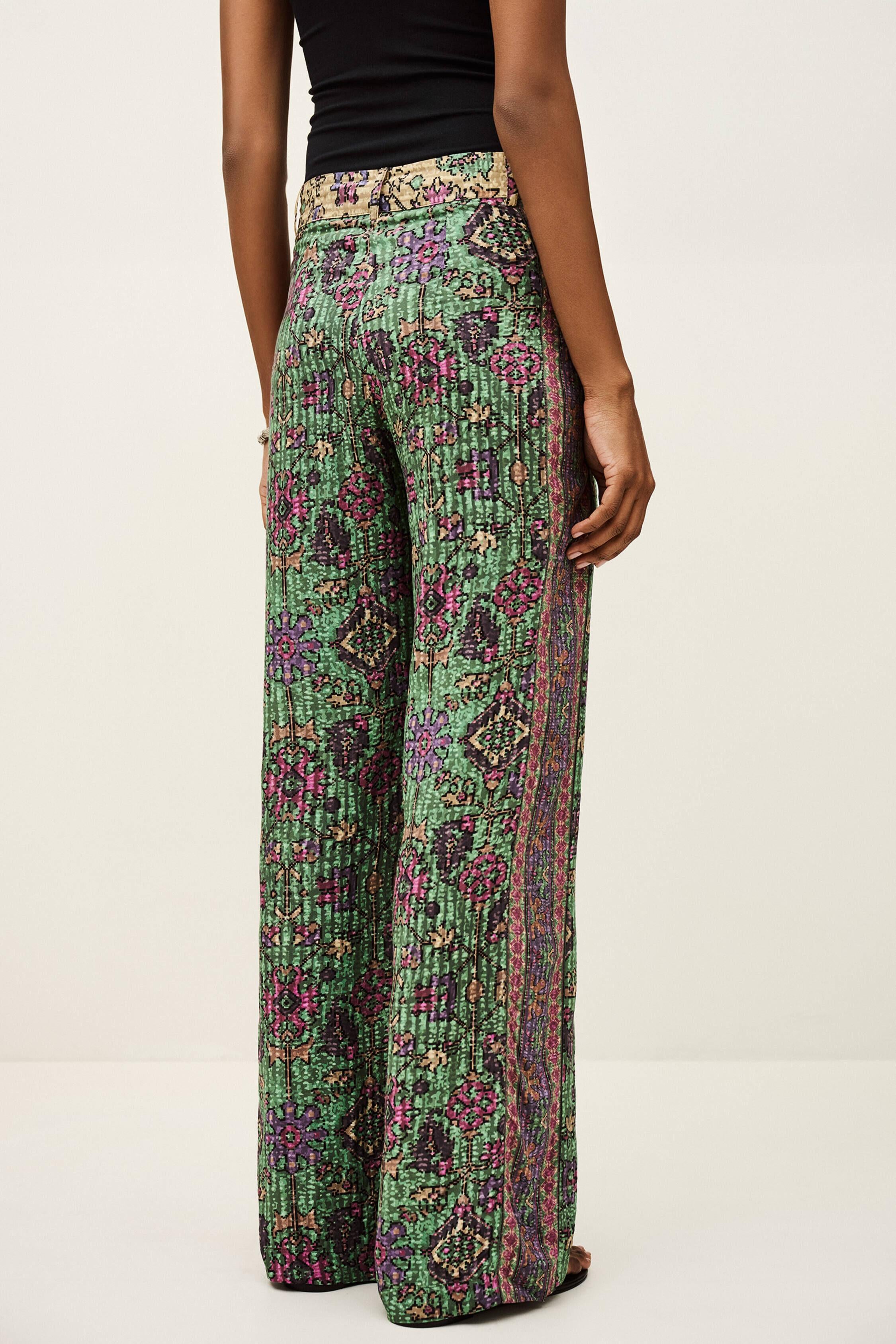 Wide-Leg Pants Pali Green