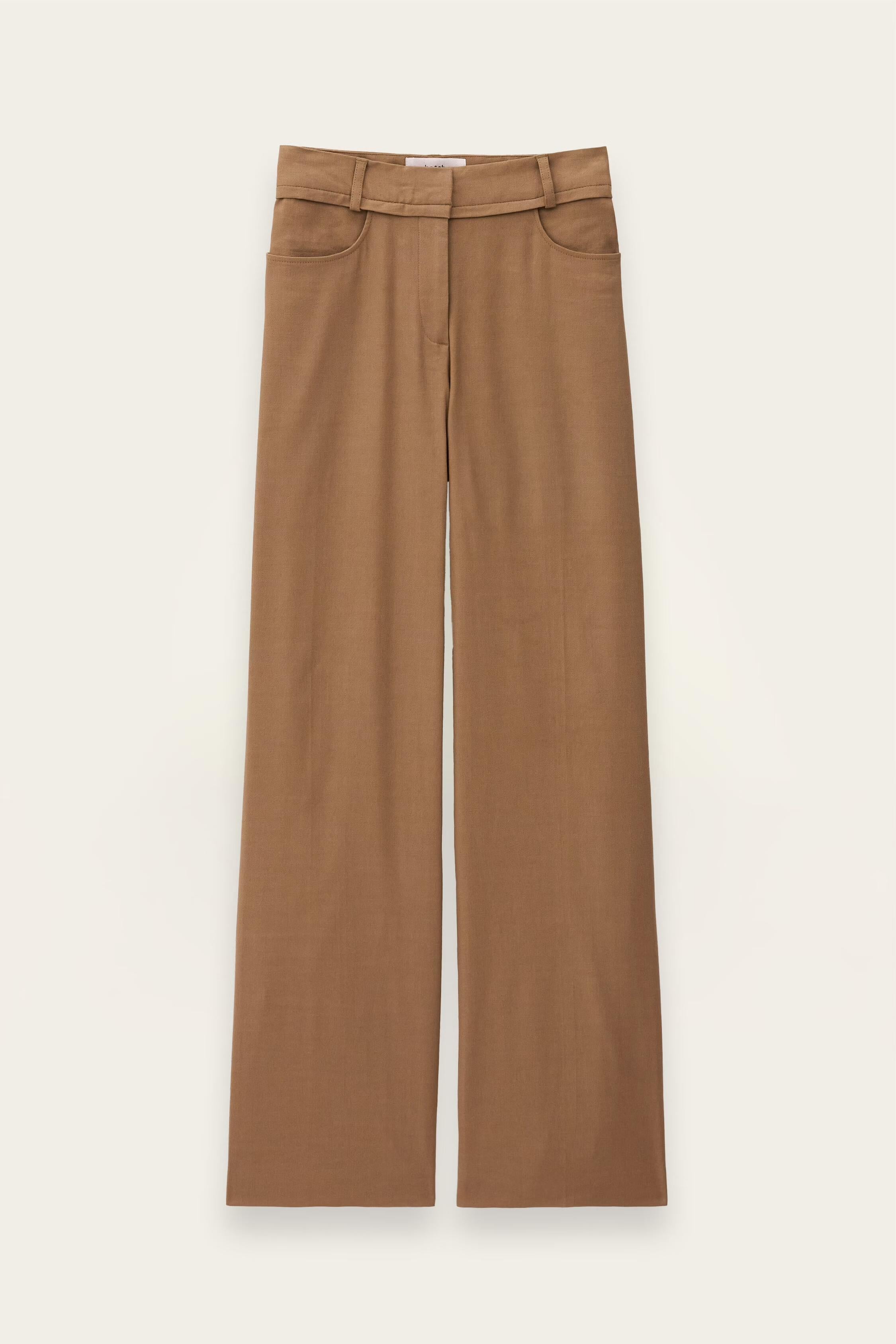 Straight Cut Pants Cista Brown