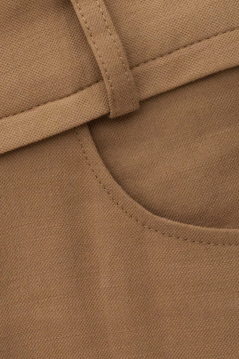 Straight Cut Pants Cista Brown