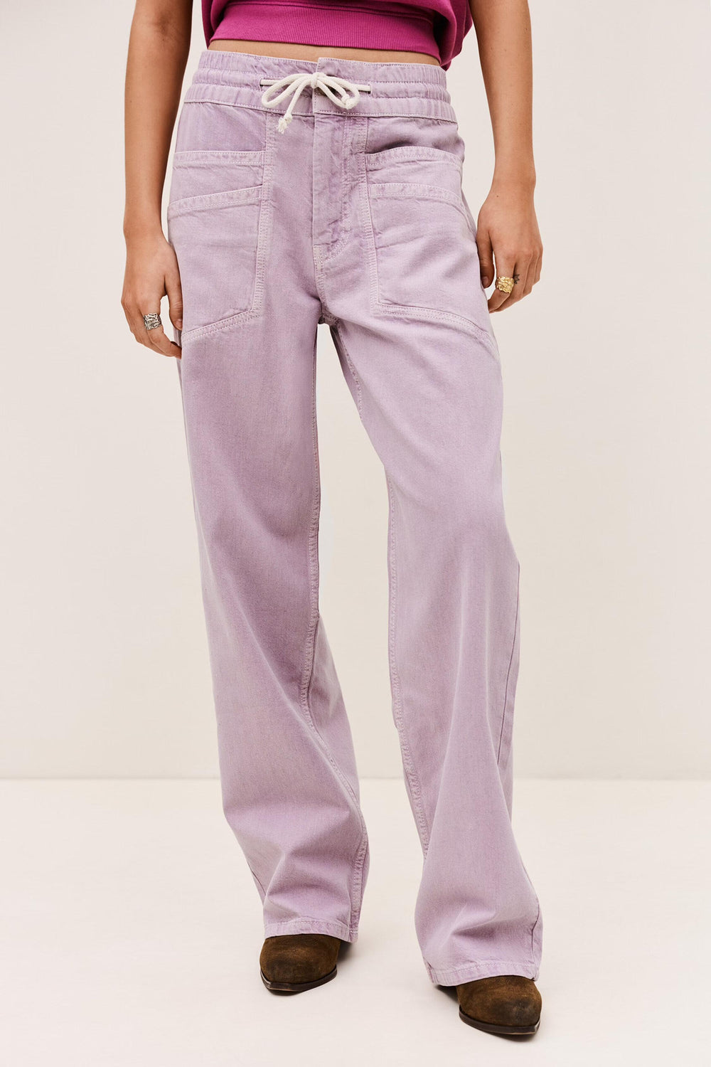 Wide-Leg Pants Fima Purple