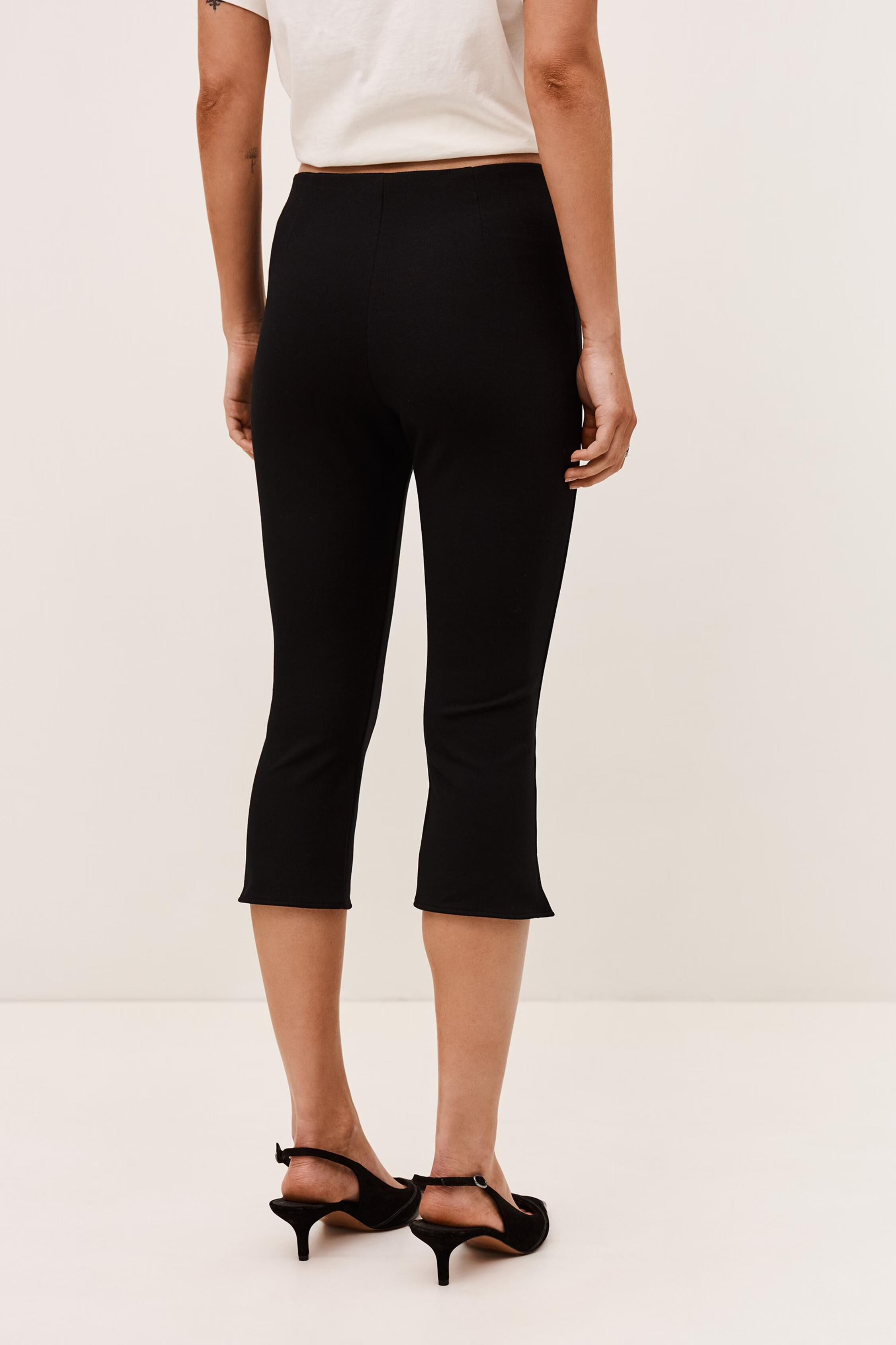 High-Waisted Pants Capria Black