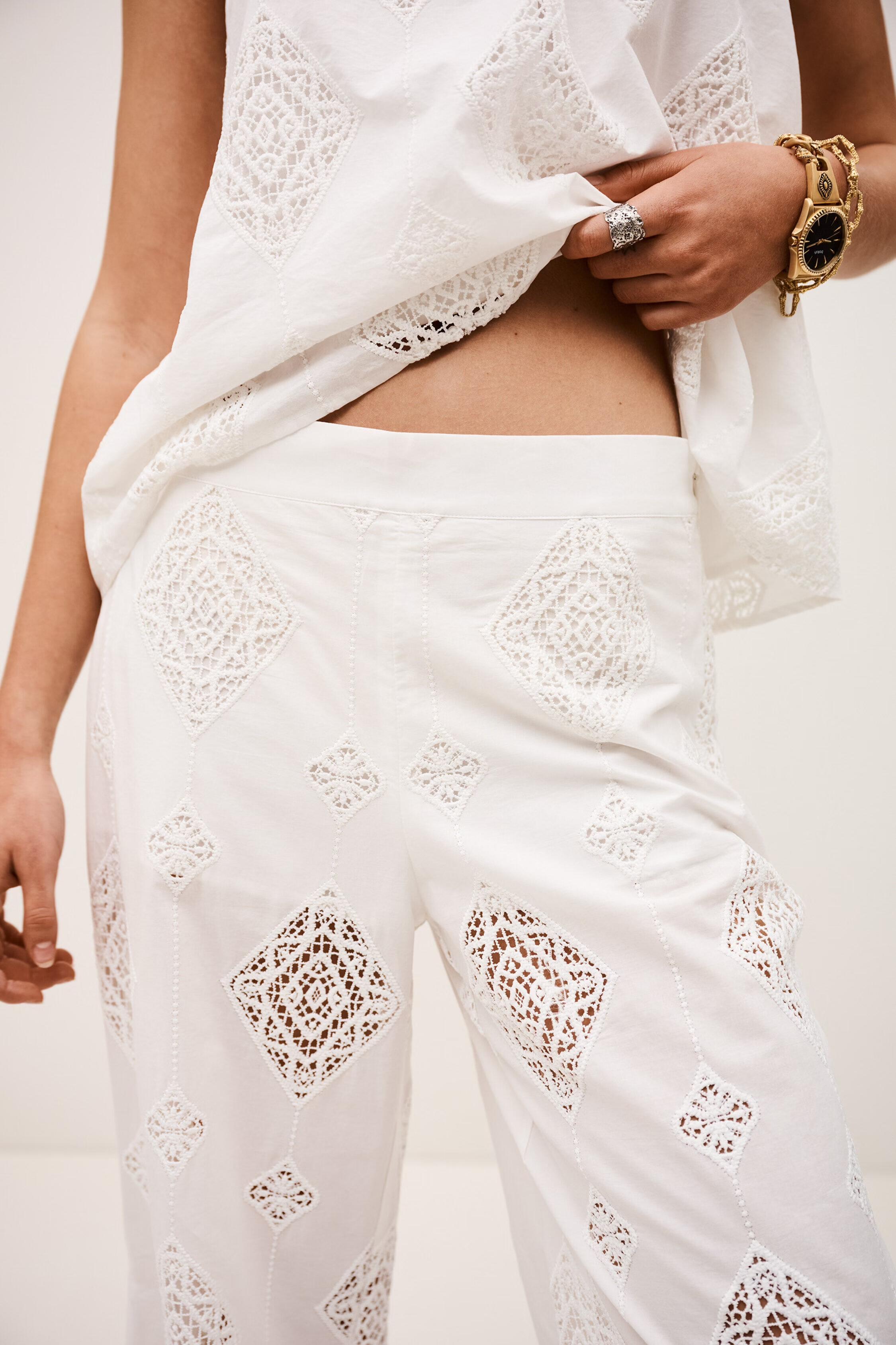 Wide-Leg Pants Mike Off-White