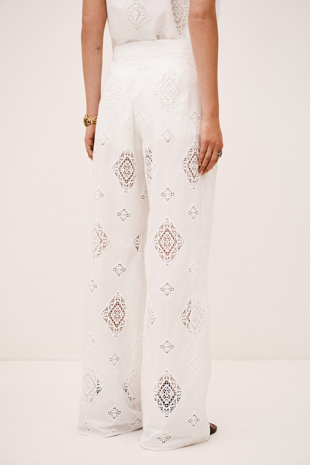 Wide-Leg Pants Mike Off-White