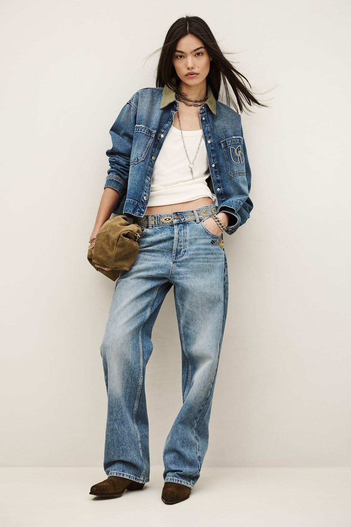 Faded Straight-Fit Jeans Rizie Blue