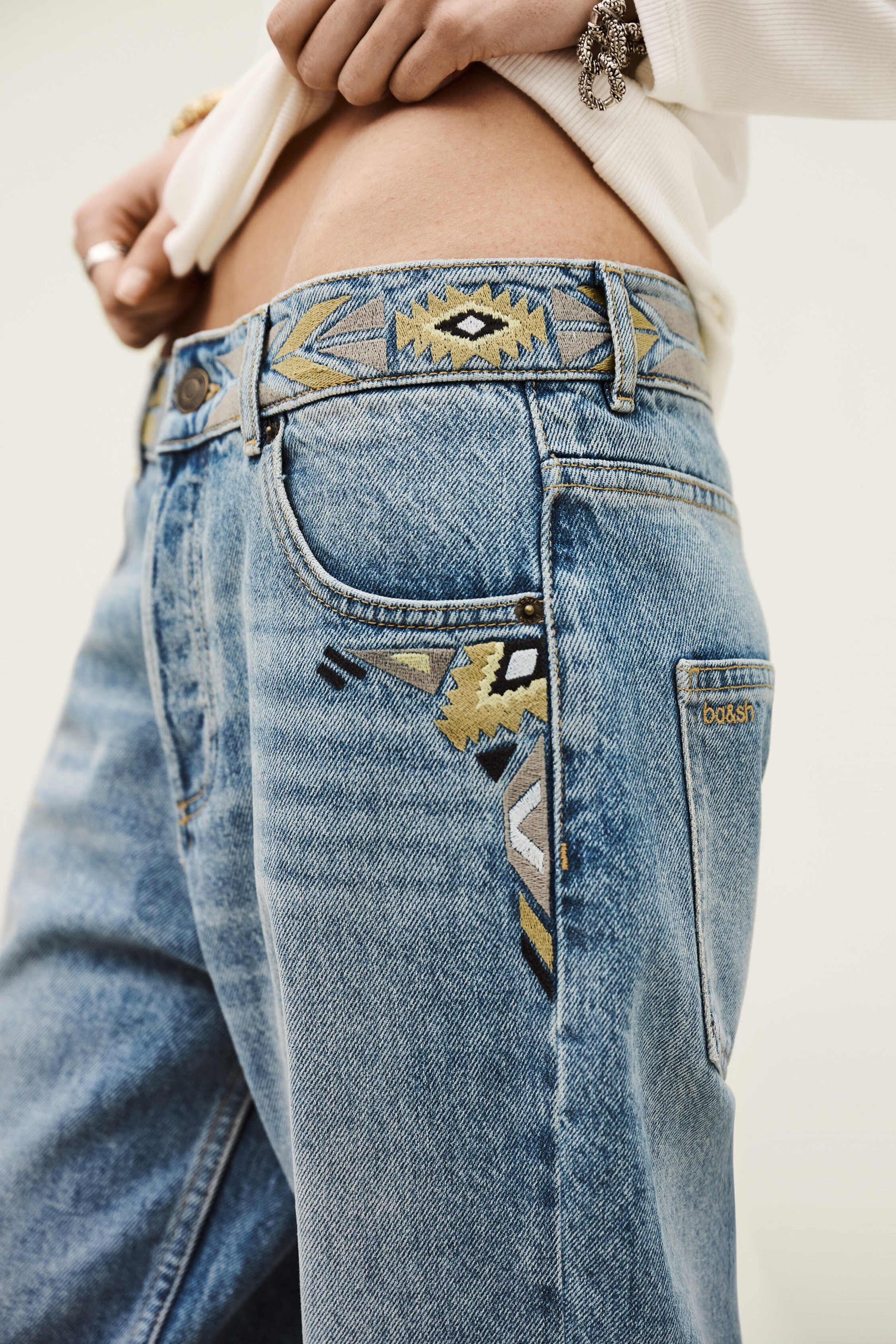 Faded Straight-Fit Jeans Rizie Blue