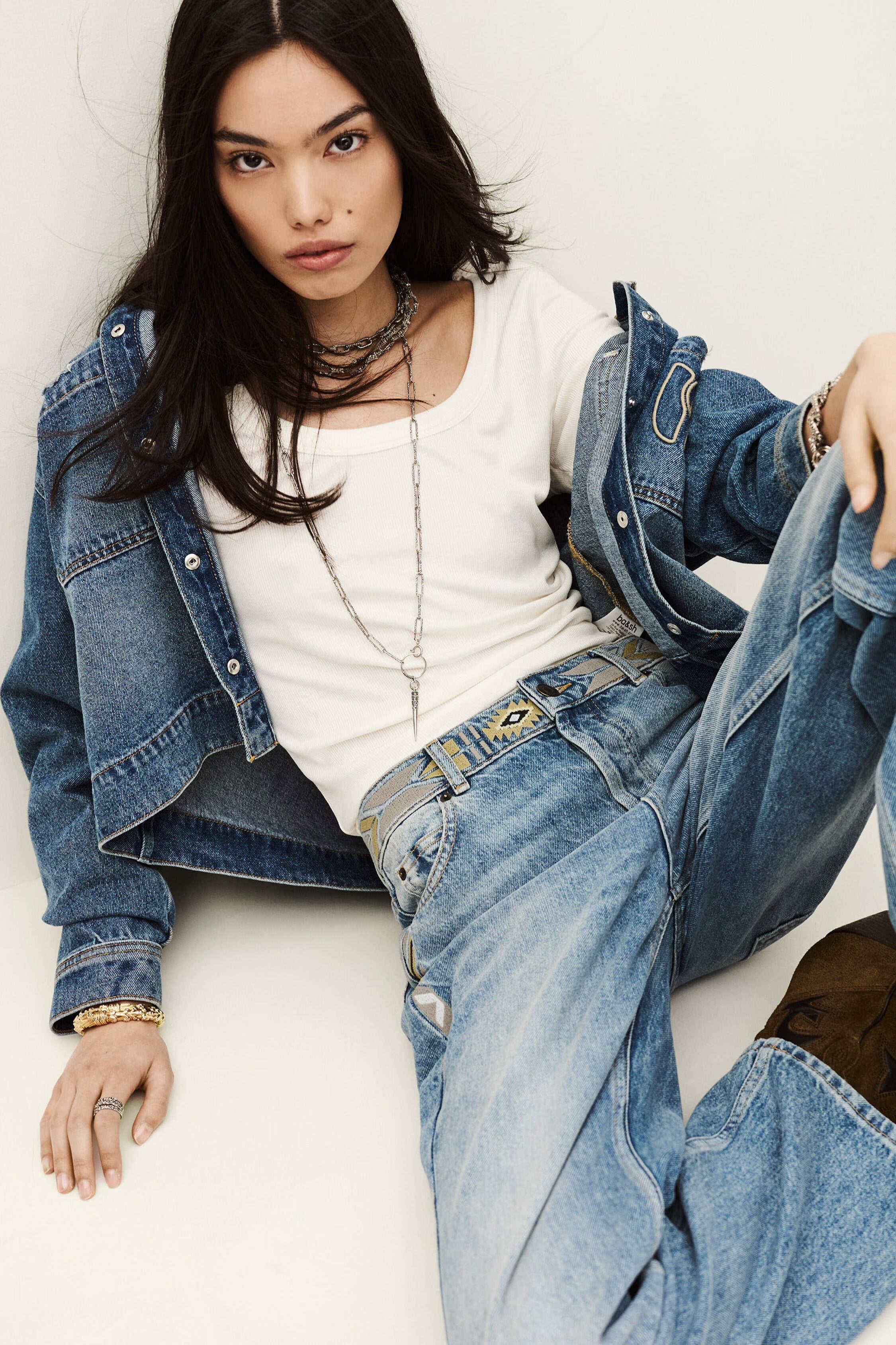 Faded Straight-Fit Jeans Rizie Blue