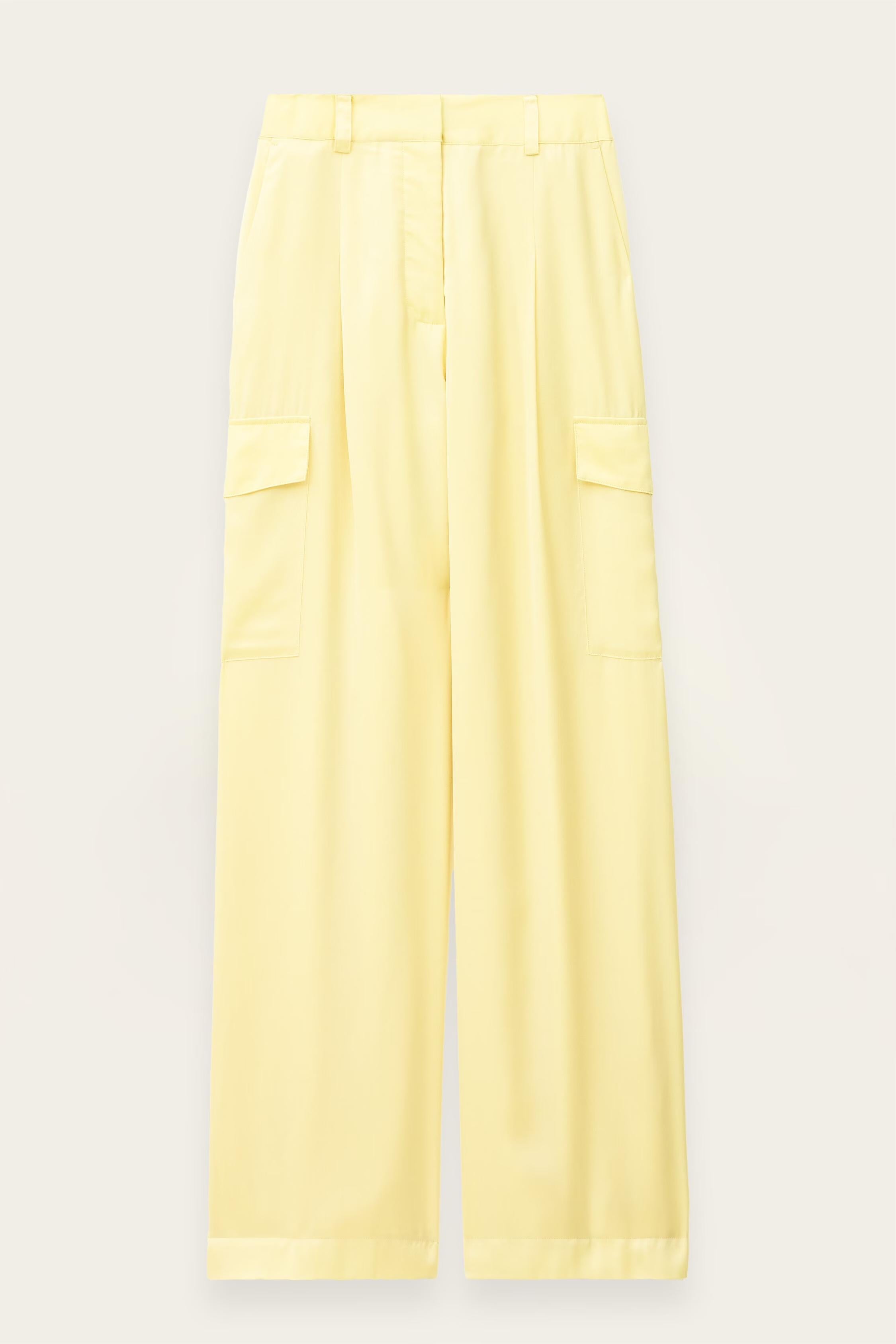 Wide-Leg Cargo Pants Cary Yellow