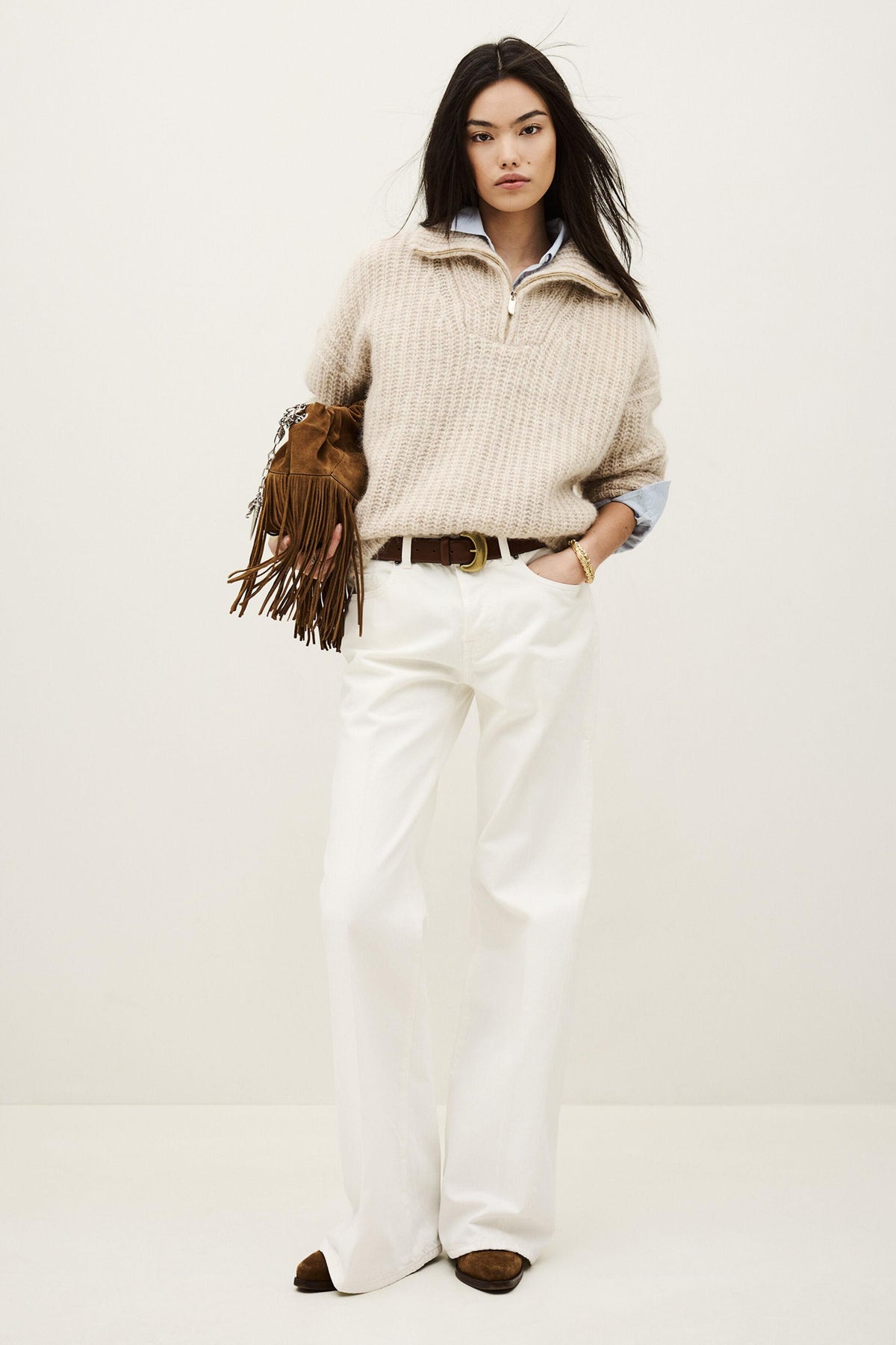 Flare Jeans Badou Off-White