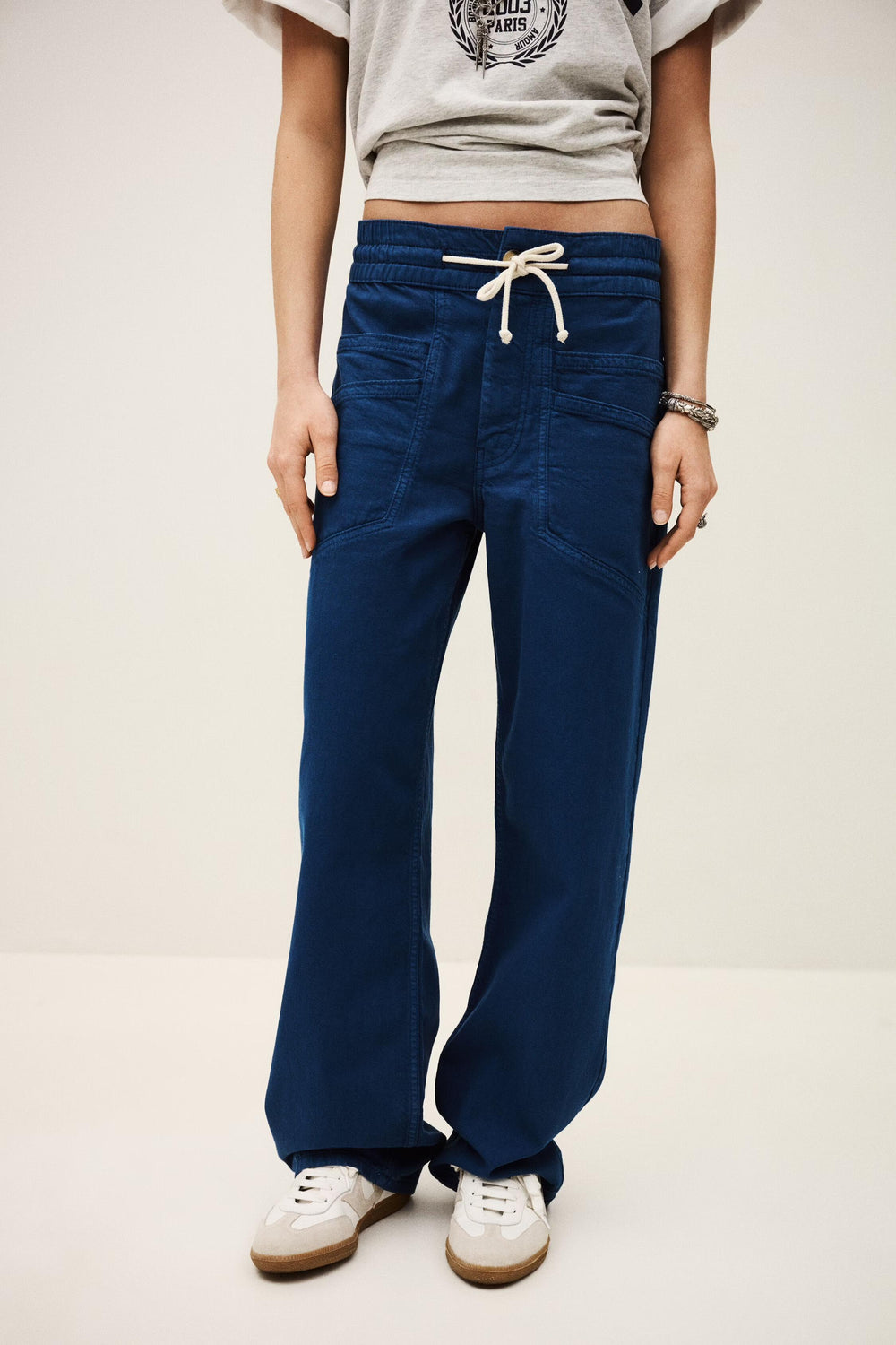 Wide-Leg Pants Fima Blue