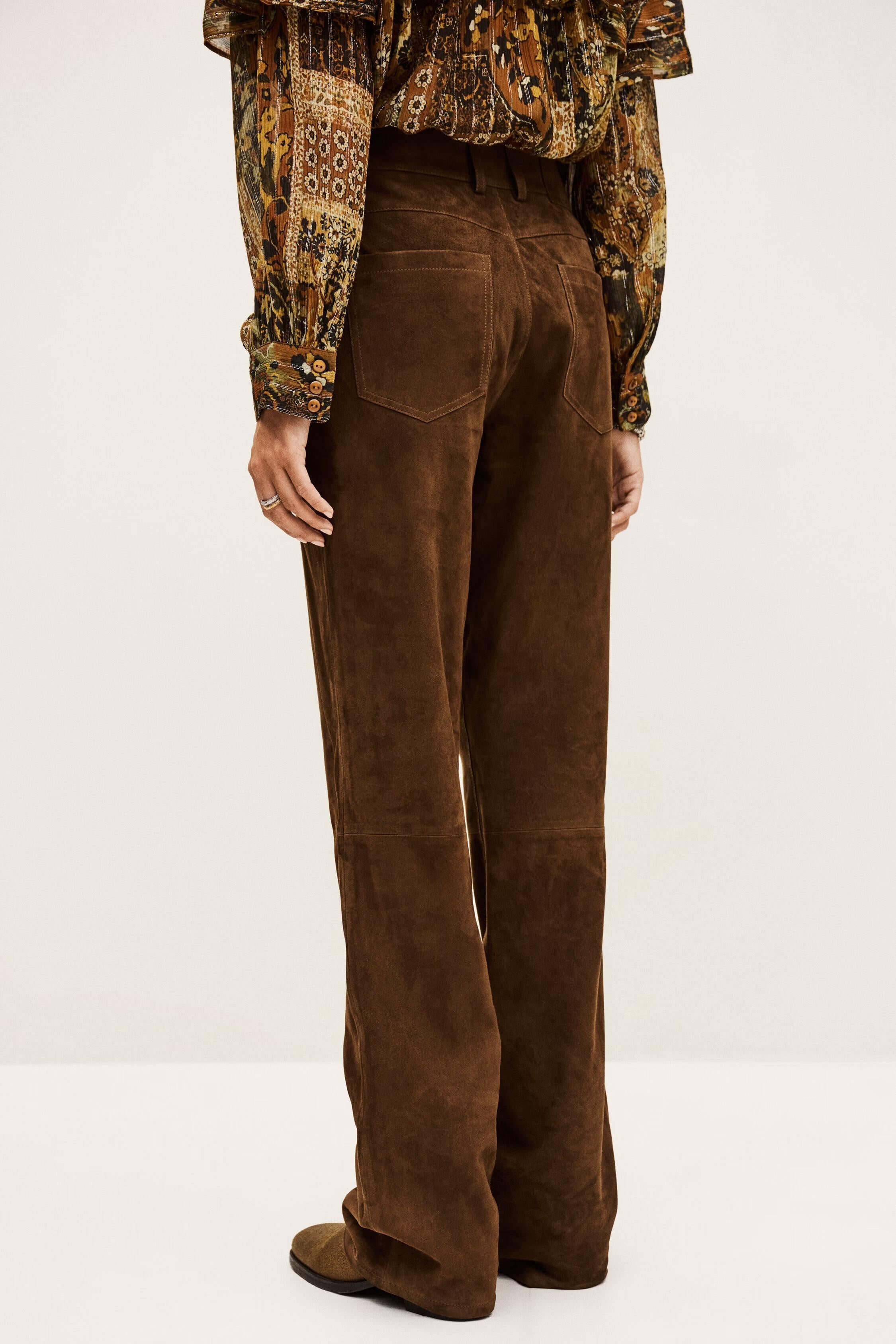 Wide-Leg Pants Mossi Brown