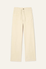 Loose Straight-Leg Pants Fima Off-White
