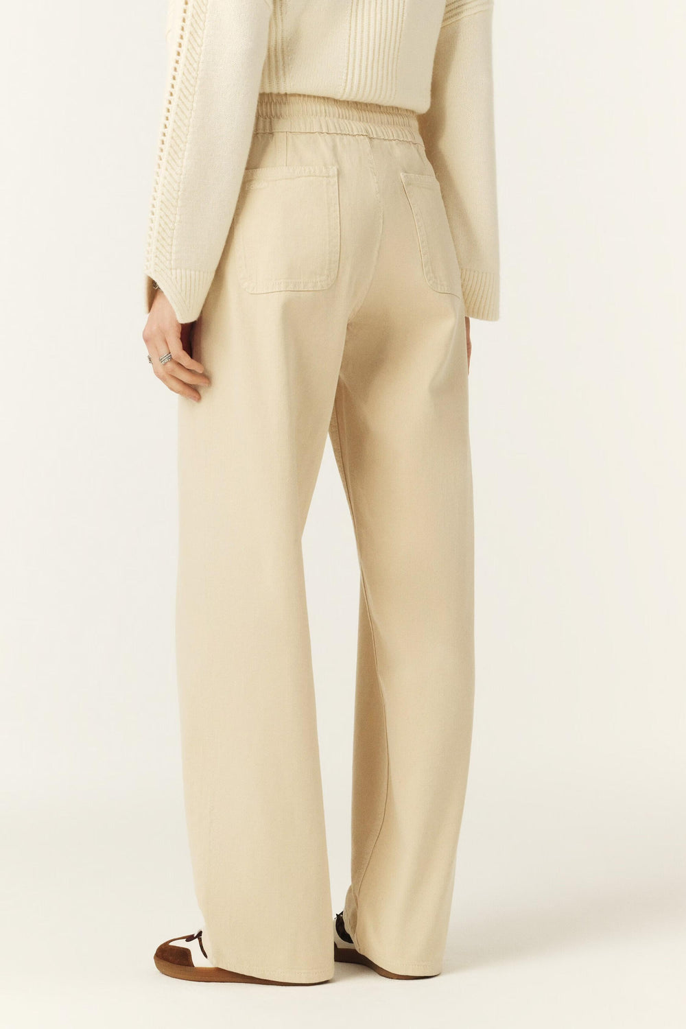 Loose Straight-Leg Pants Fima Off-White
