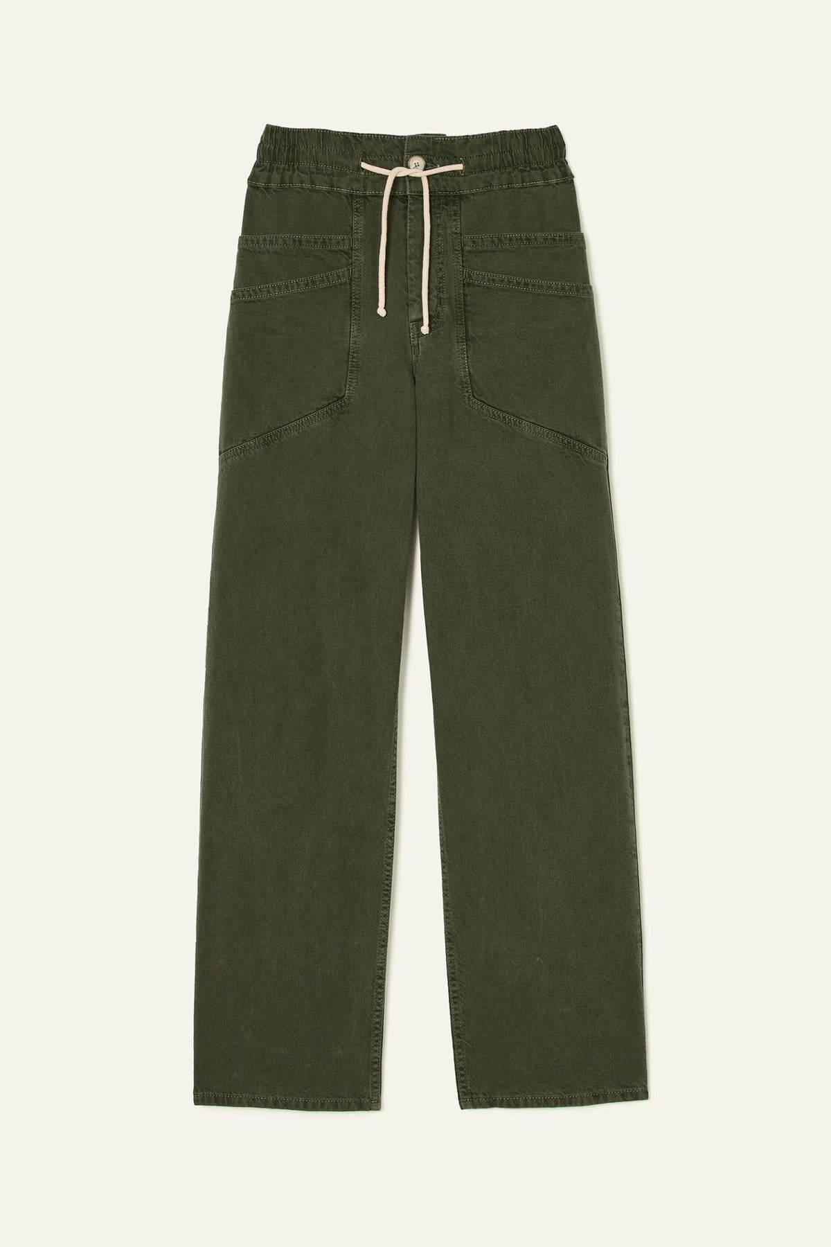 Loose Straight-Leg Pants Fima Green