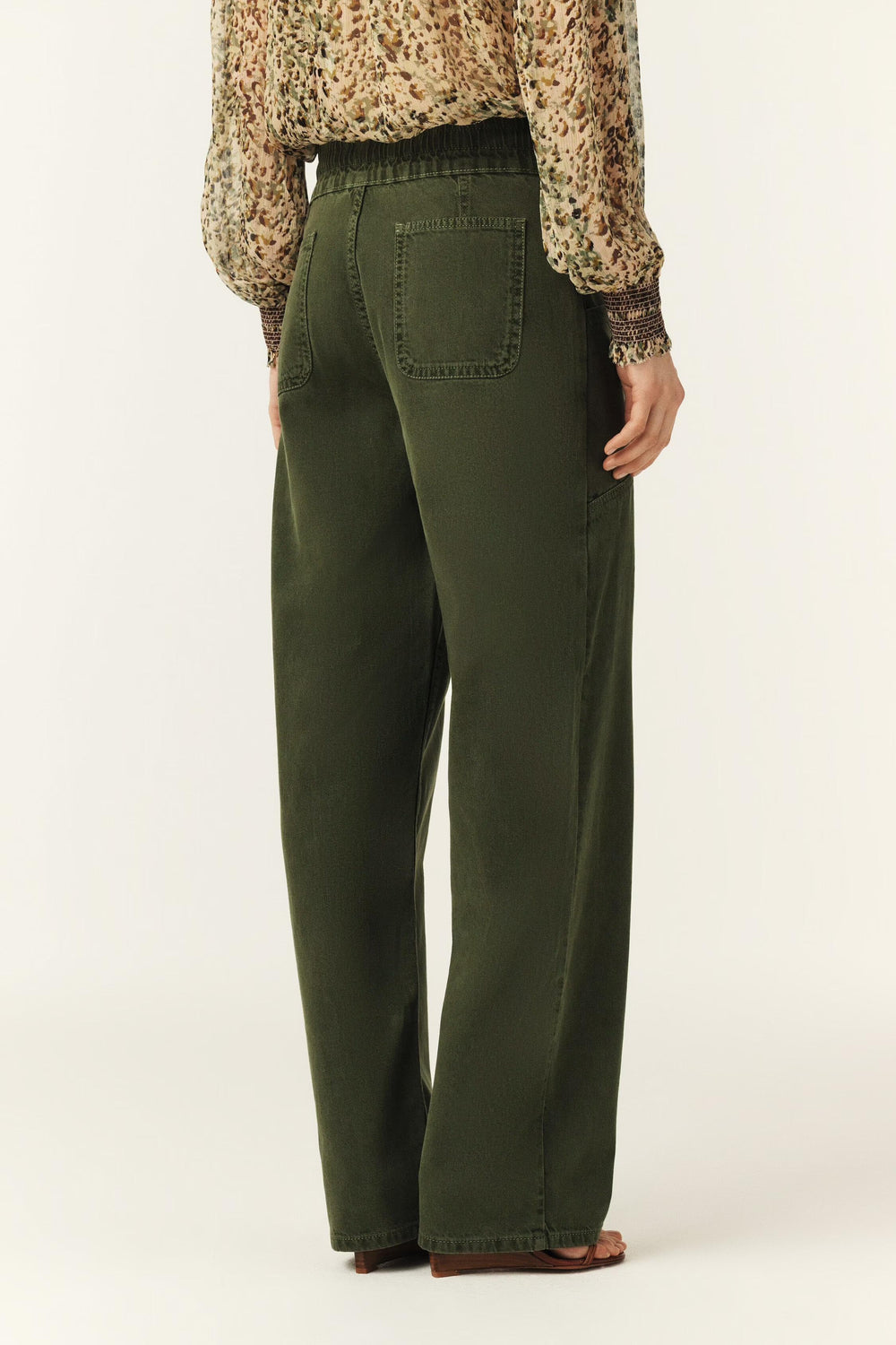 Loose Straight-Leg Pants Fima Green