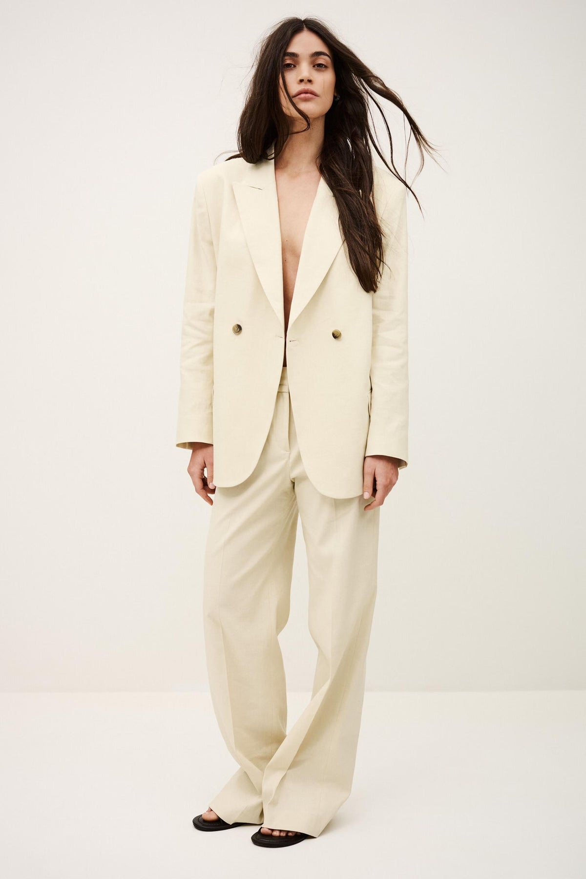 Straight Cut Pants Cista Yellow