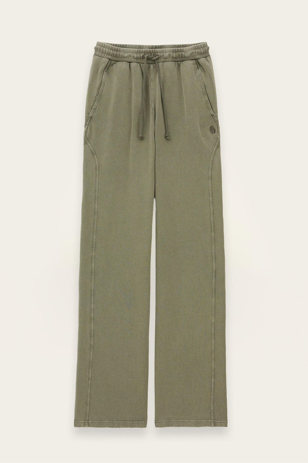Cotton Wide-Leg Pants Koko Green