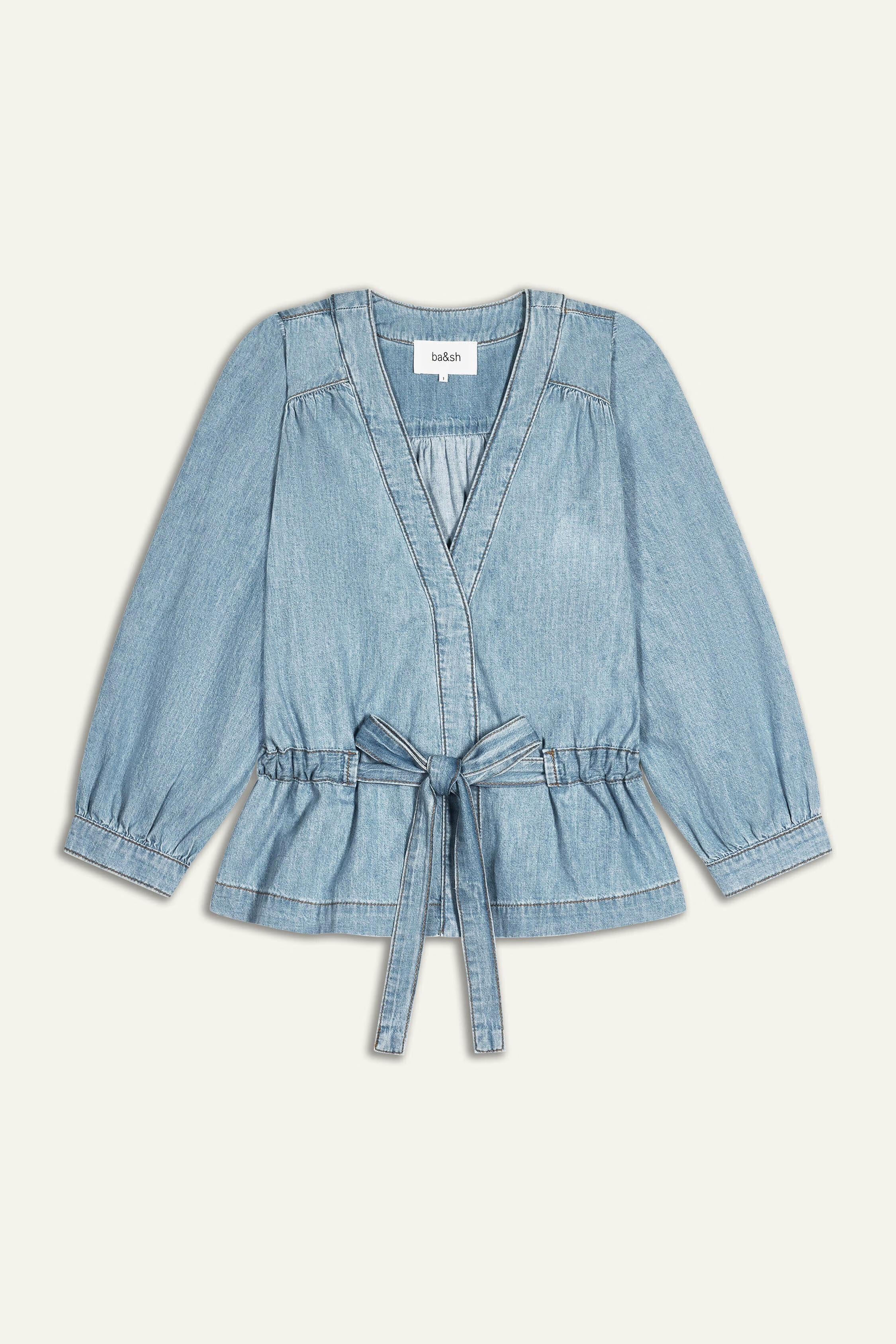 Long-Sleeve Top Lavina Blue