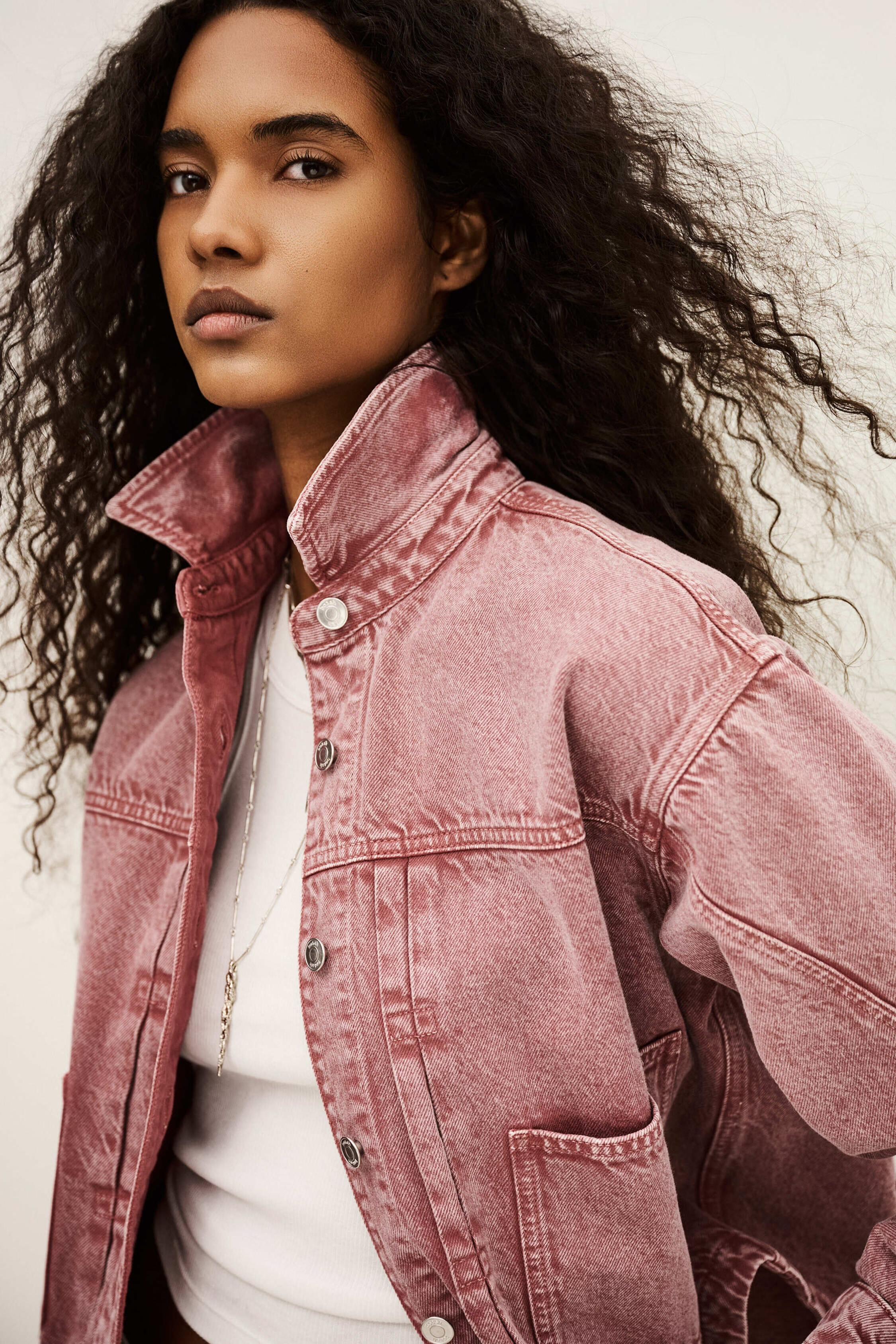Denim Jacket Runo Pink