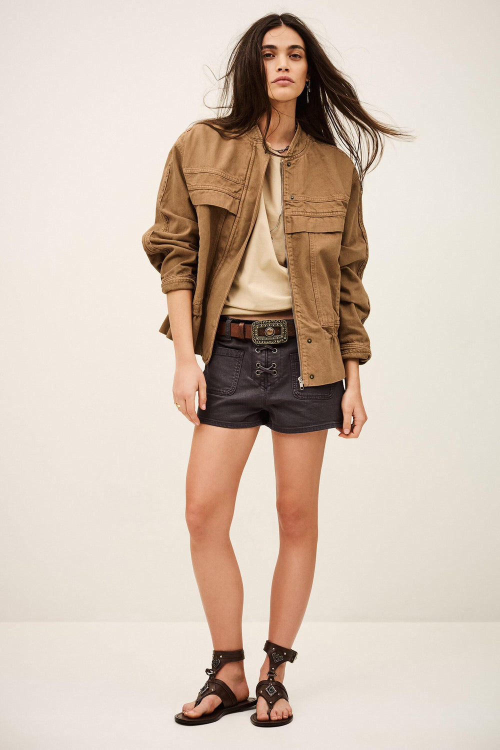 Safari-Style Jacket Coly Brown
