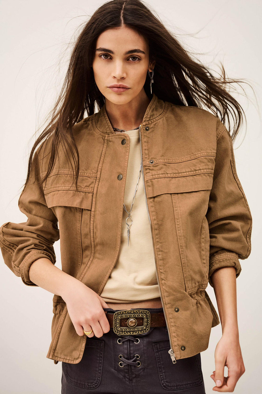 Safari-Style Jacket Coly Brown