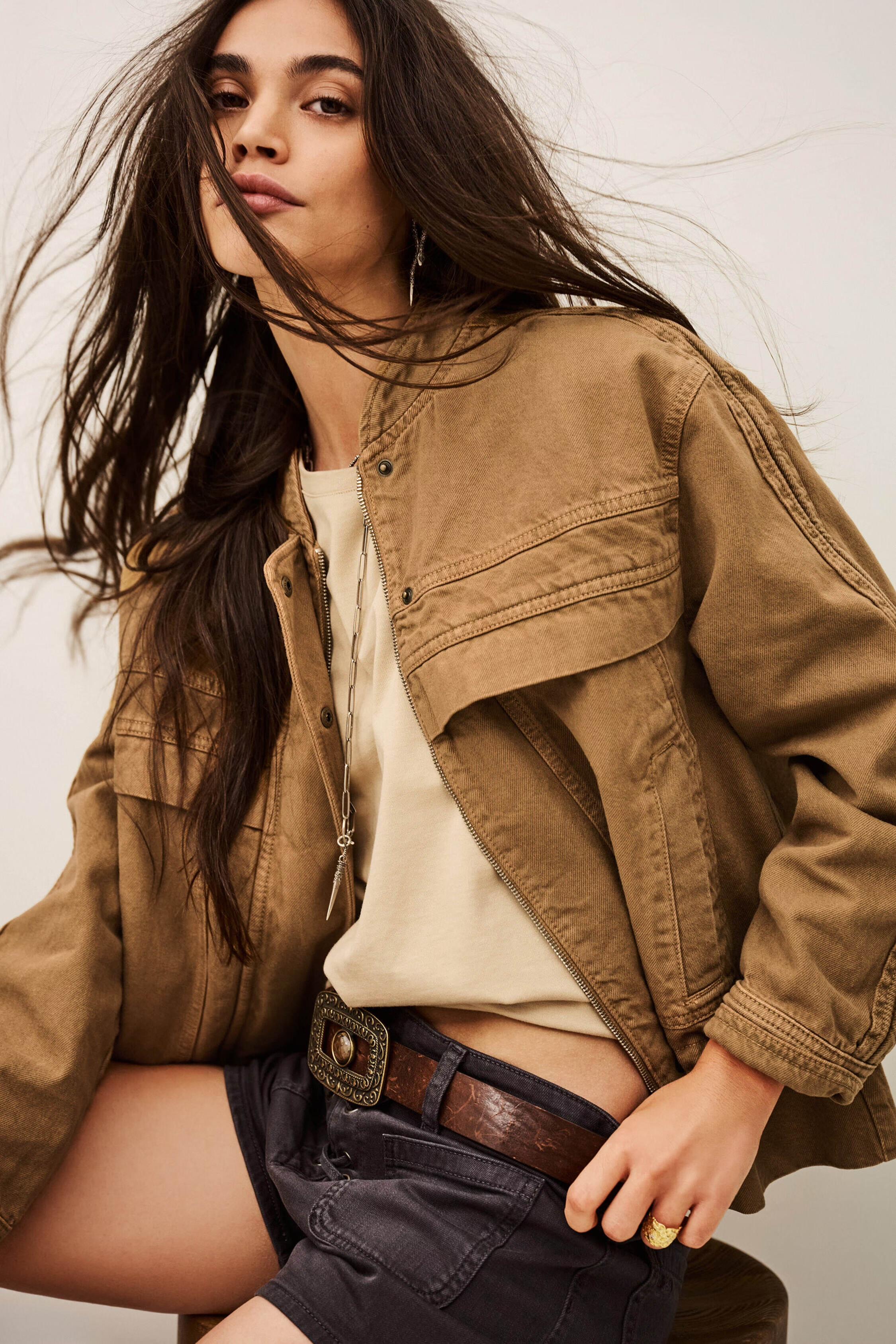 Safari-Style Jacket Coly Brown