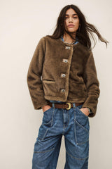 Straight-Cut Jacket Basil Gray