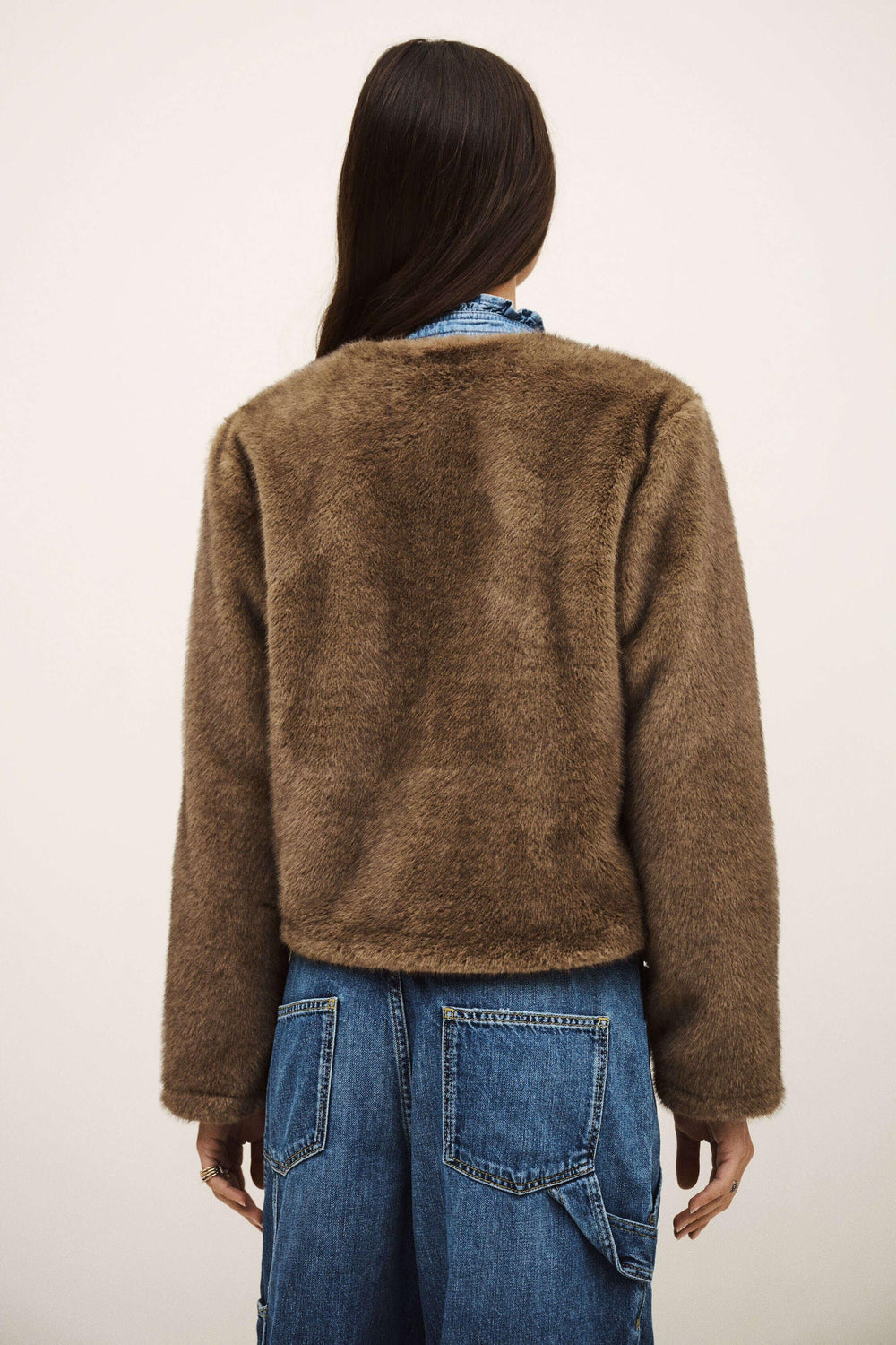 Straight-Cut Jacket Basil Gray
