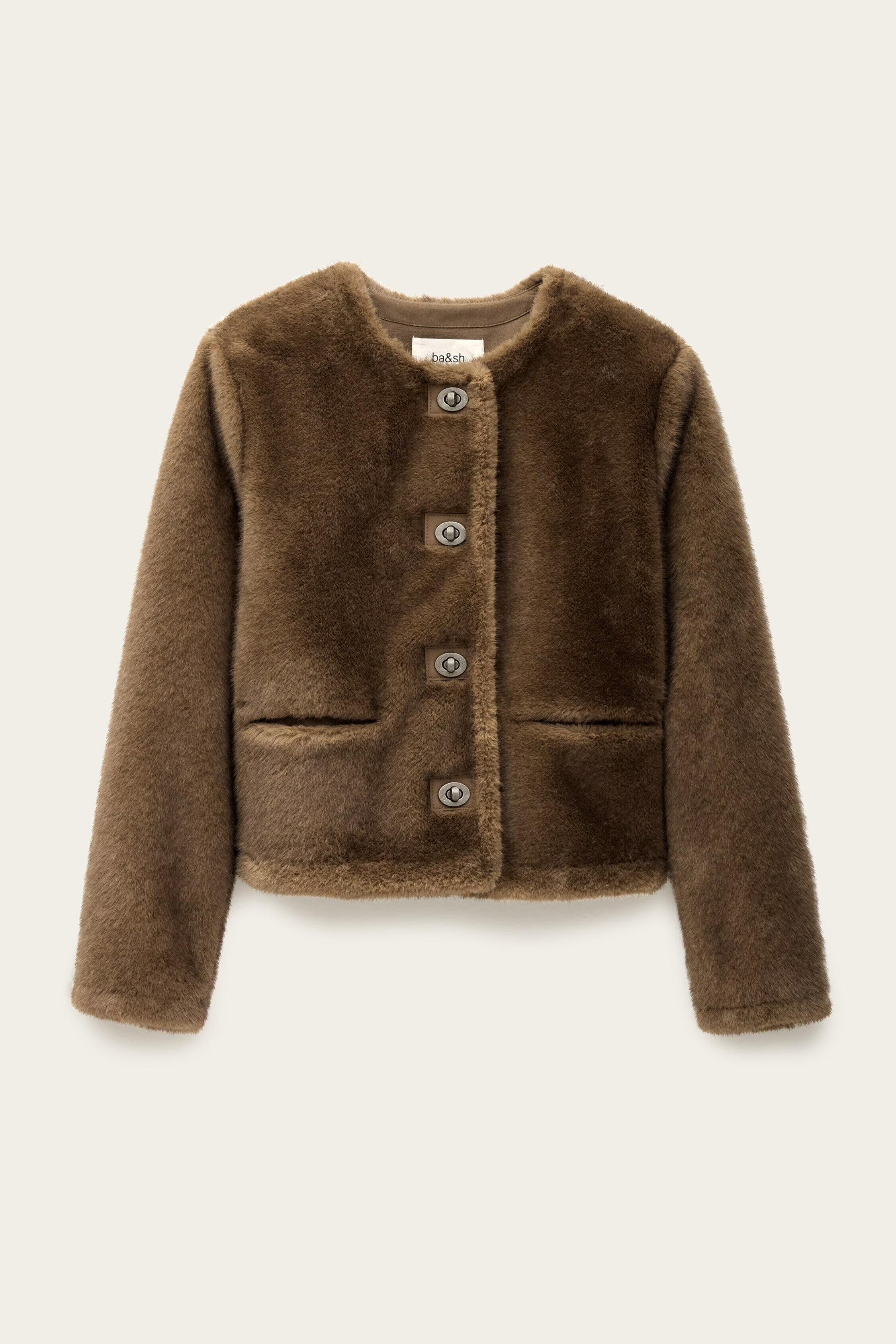 Straight-Cut Jacket Basil Gray