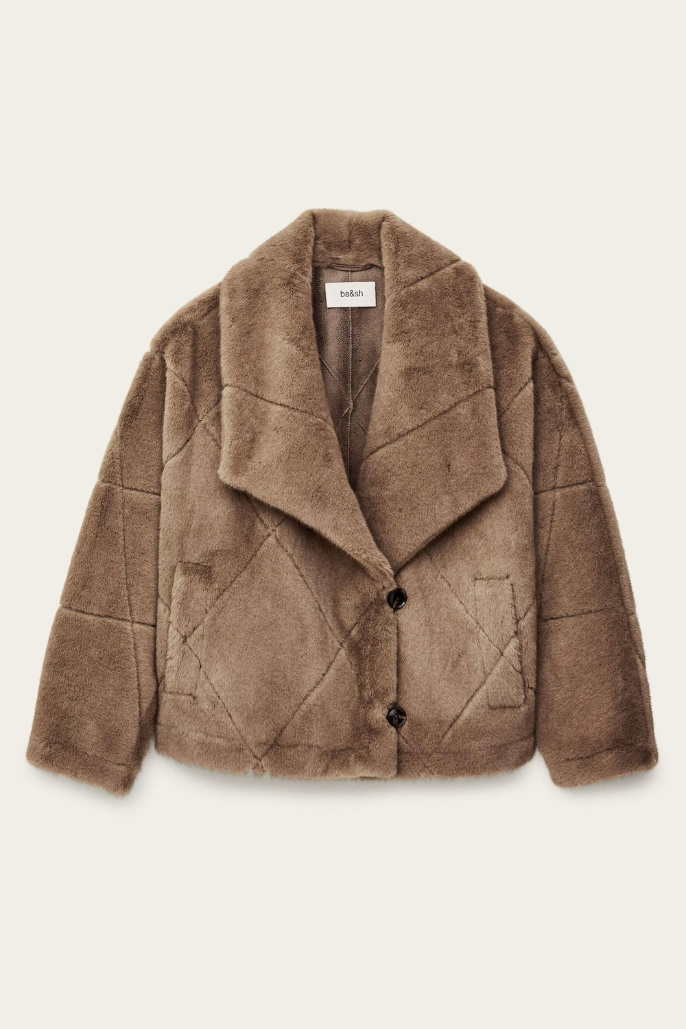 Faux Fur Coat Pinie Gray