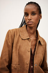 Straight-Cut Jacket Milas Brown