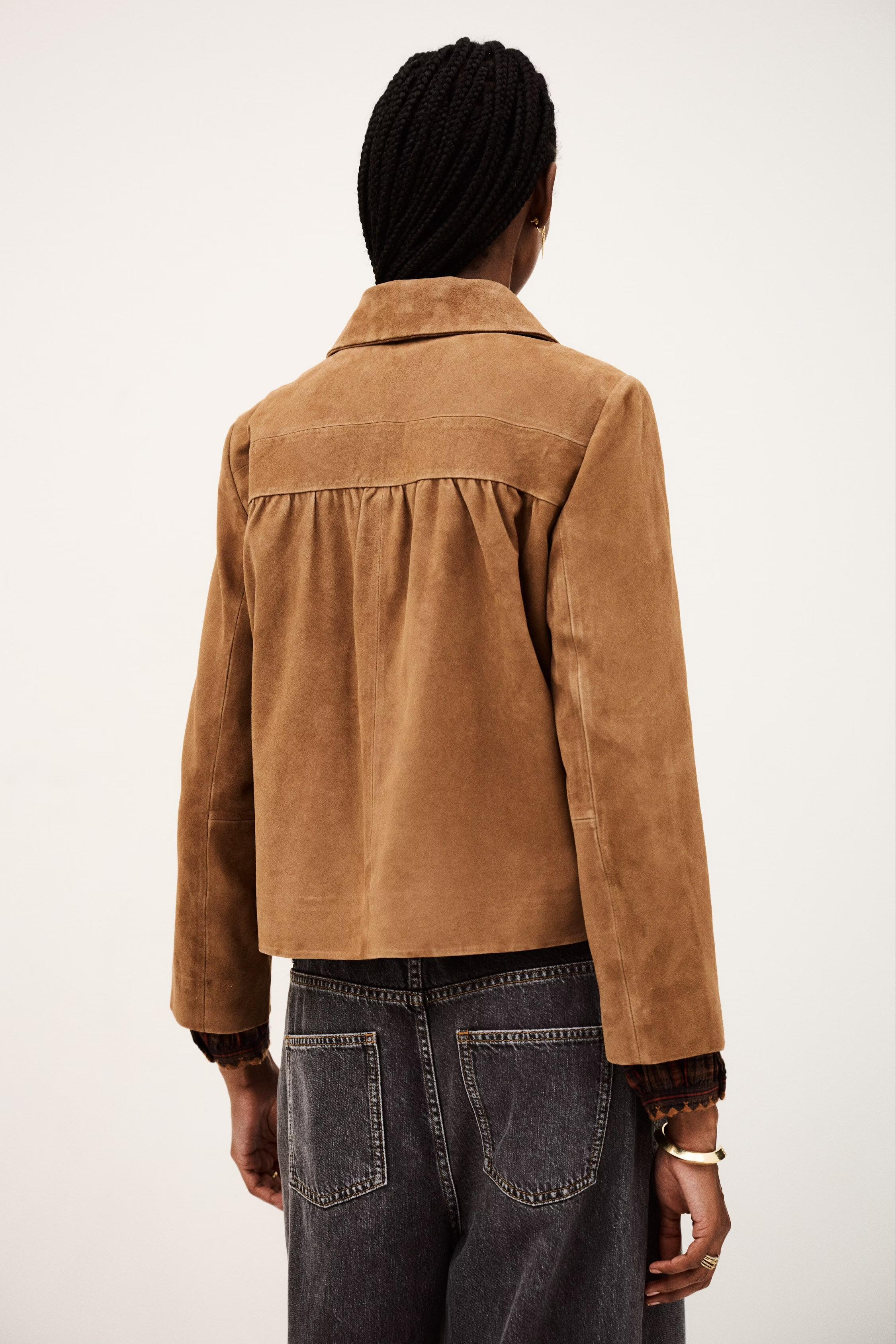 Straight-Cut Jacket Milas Brown