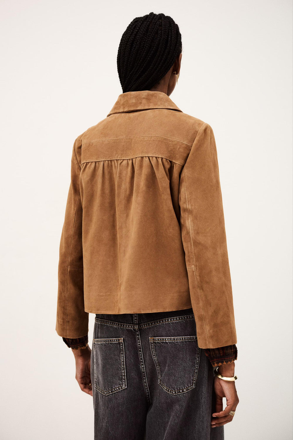 Straight-Cut Jacket Milas Brown