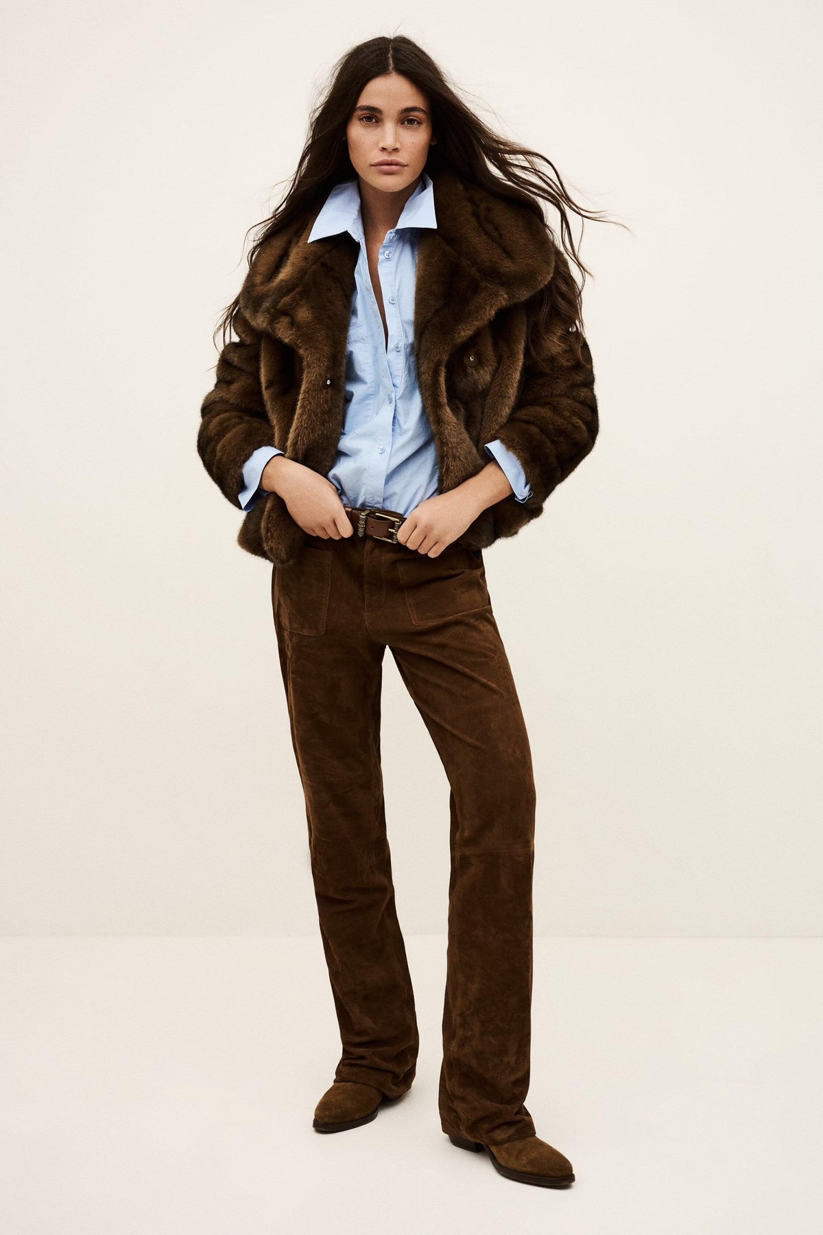Faux Fur Coat Foxy Brown