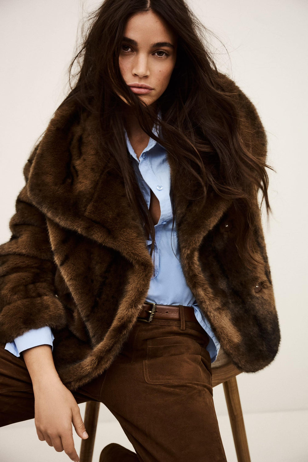 Faux Fur Coat Foxy Brown