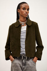 Straight-Cut Jacket Milas Green
