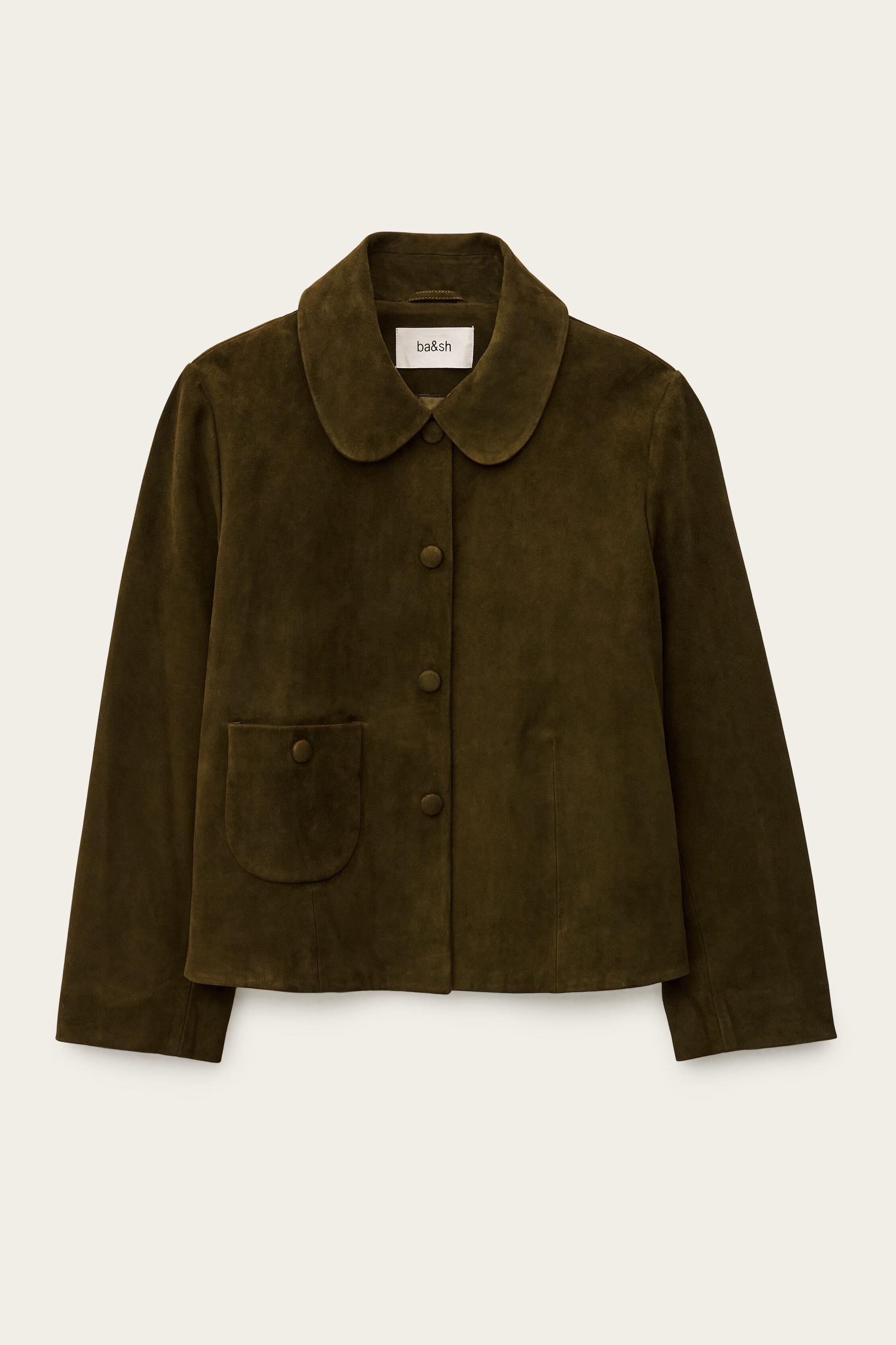 Straight-Cut Jacket Milas Green