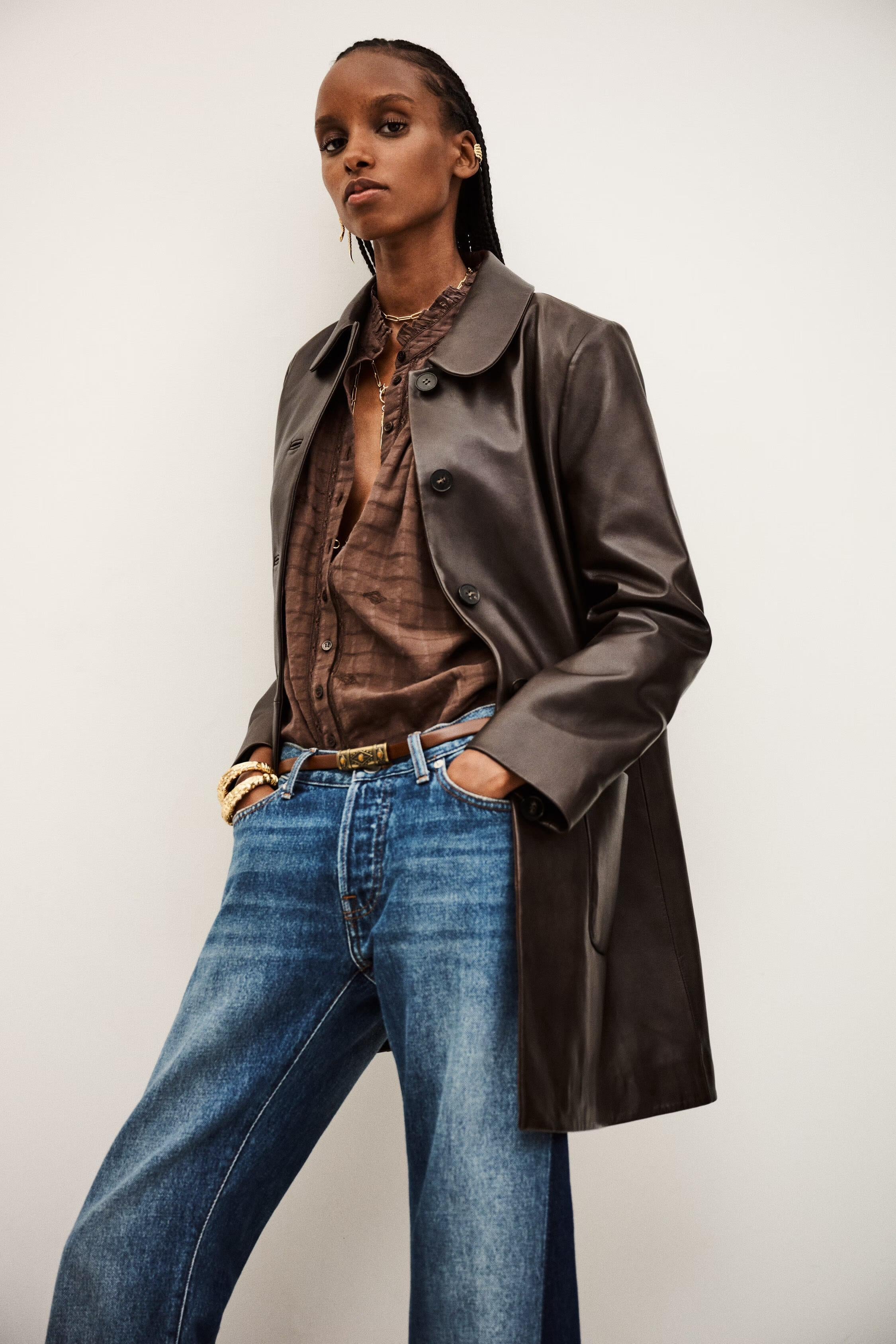 3/4-Length Coat Madie Brown