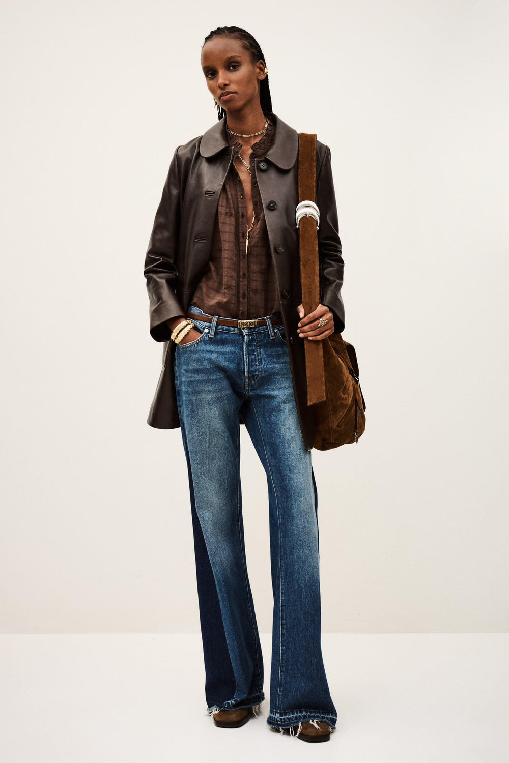3/4-Length Coat Madie Brown