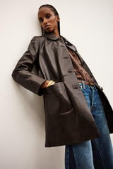 3/4-Length Coat Madie Brown