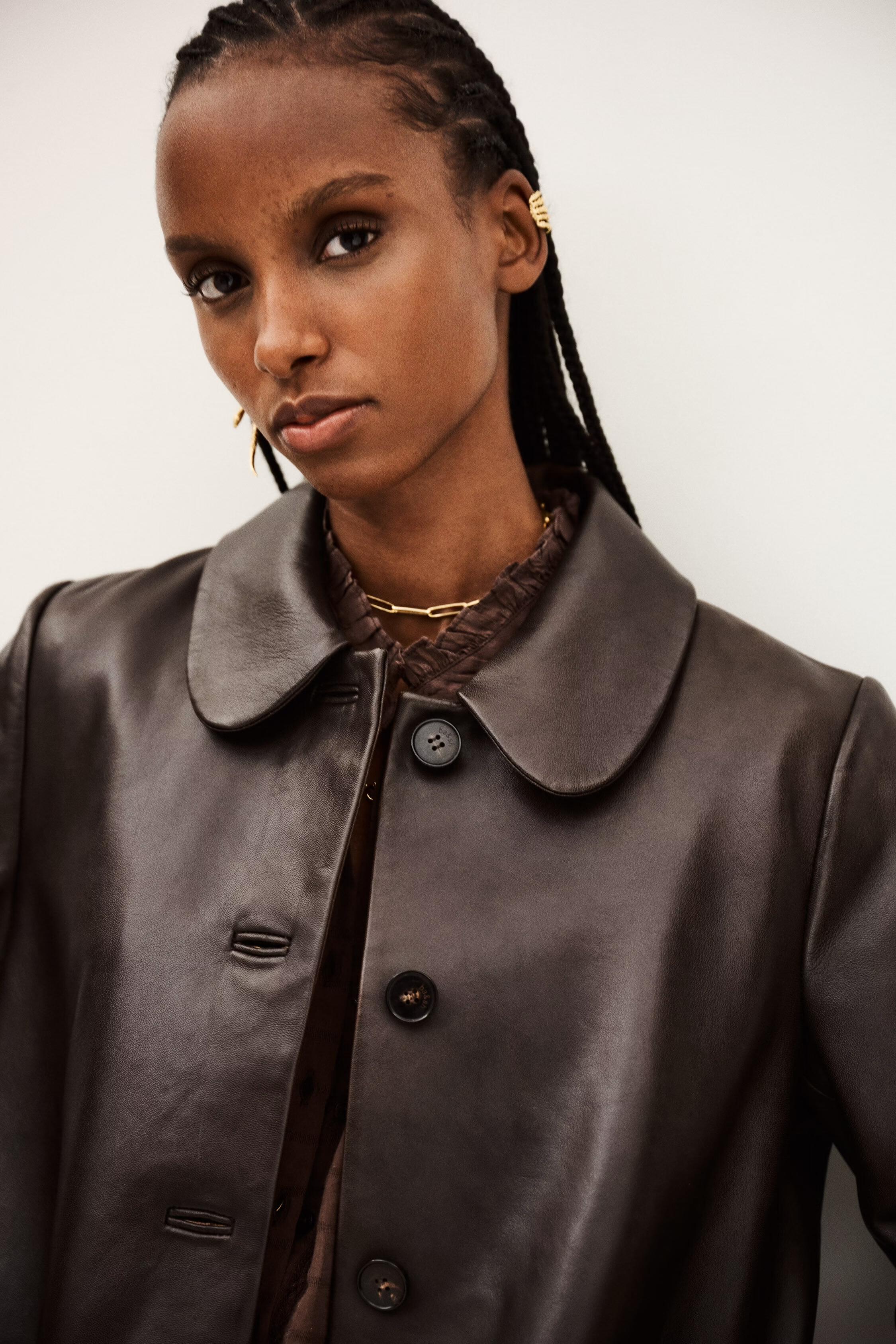 3/4-Length Coat Madie Brown