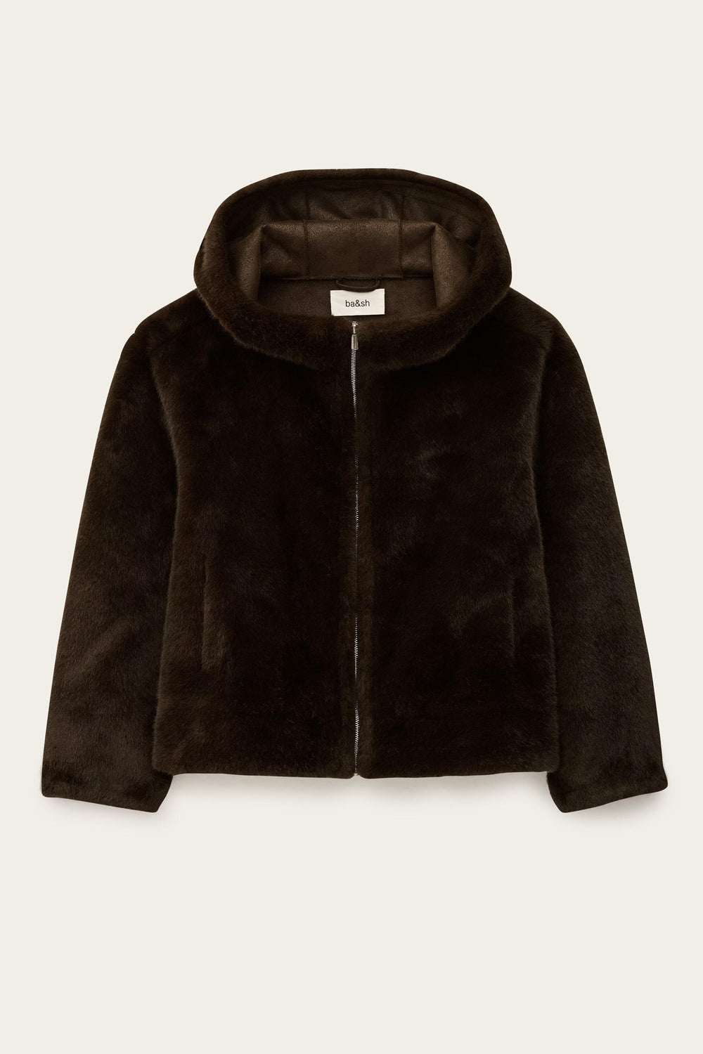 Faux Fur Coat Pandy Brown